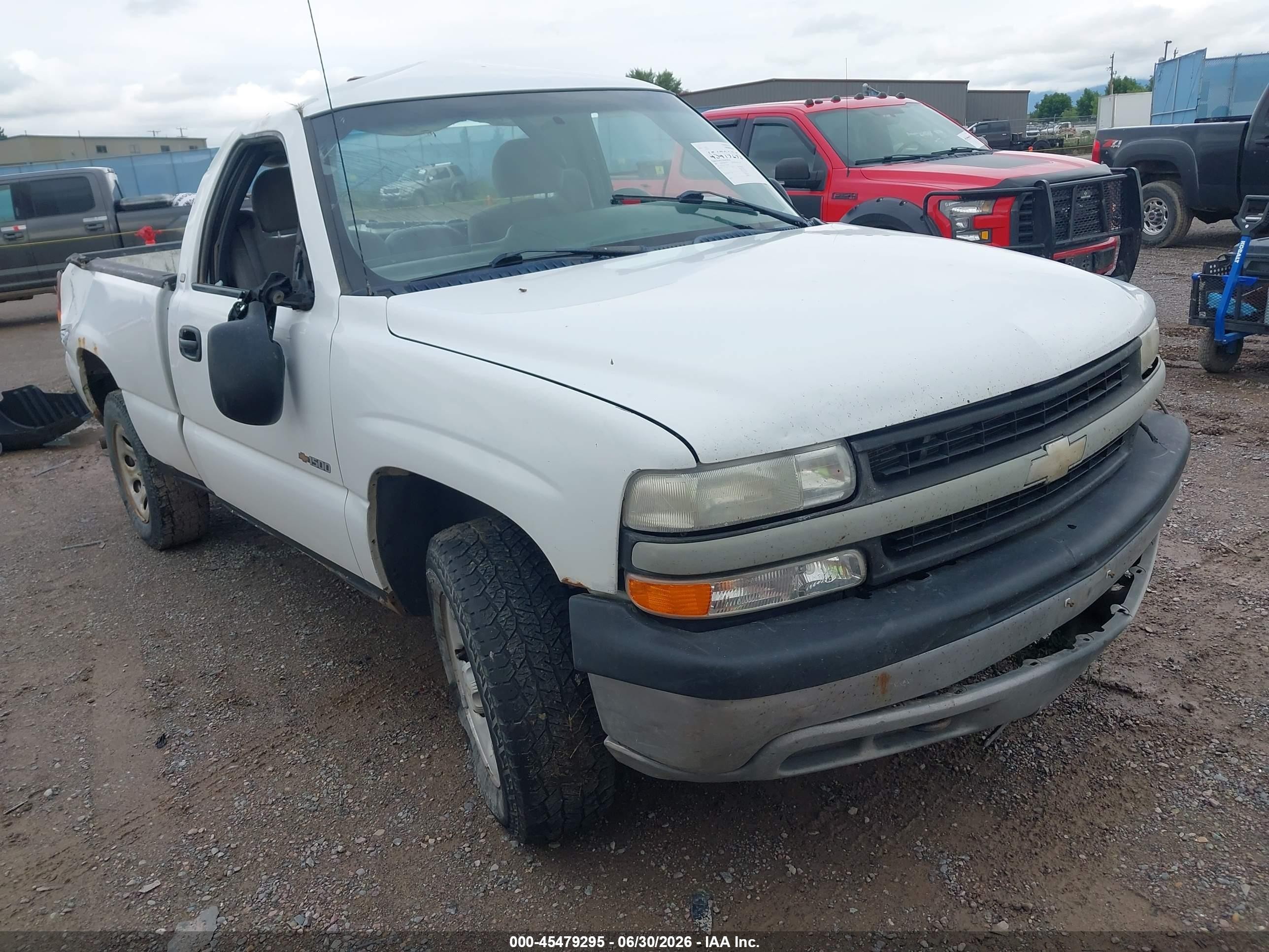 2001 Chevrolet Silverado 1500, VIN 1GCEK14V51Z297467 — Rollover