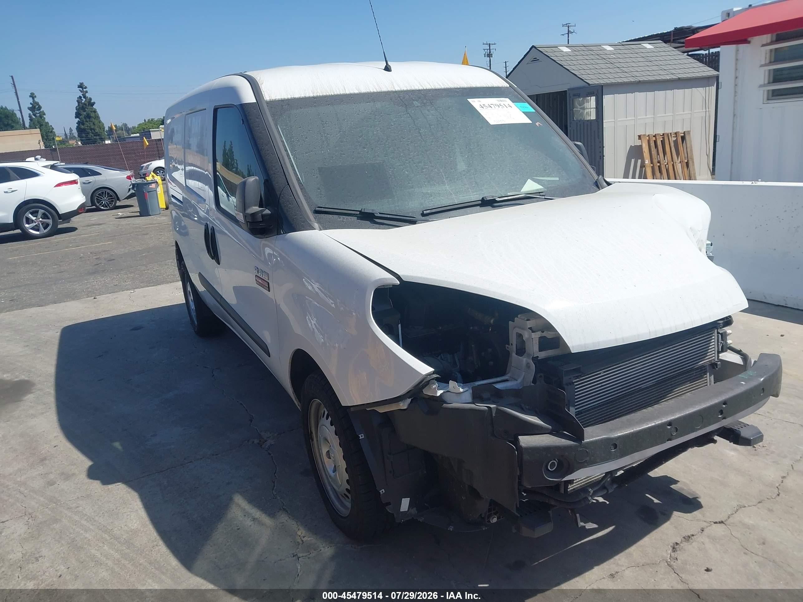 2022 Ram ProMaster City Cargo Tradesman, VIN ZFBHRFAB7N6W93796 — Front end