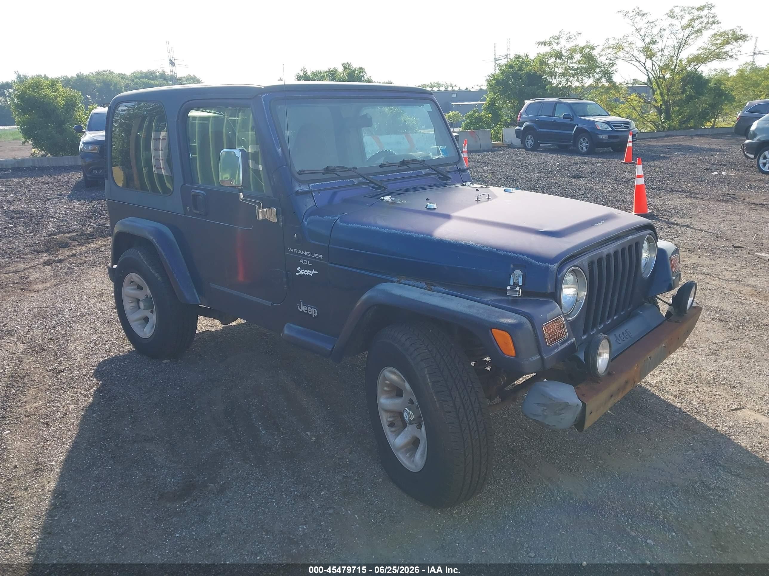 1997 Jeep Wrangler Sport, VIN 1J4FY19S5VP512455 — Обычный износ