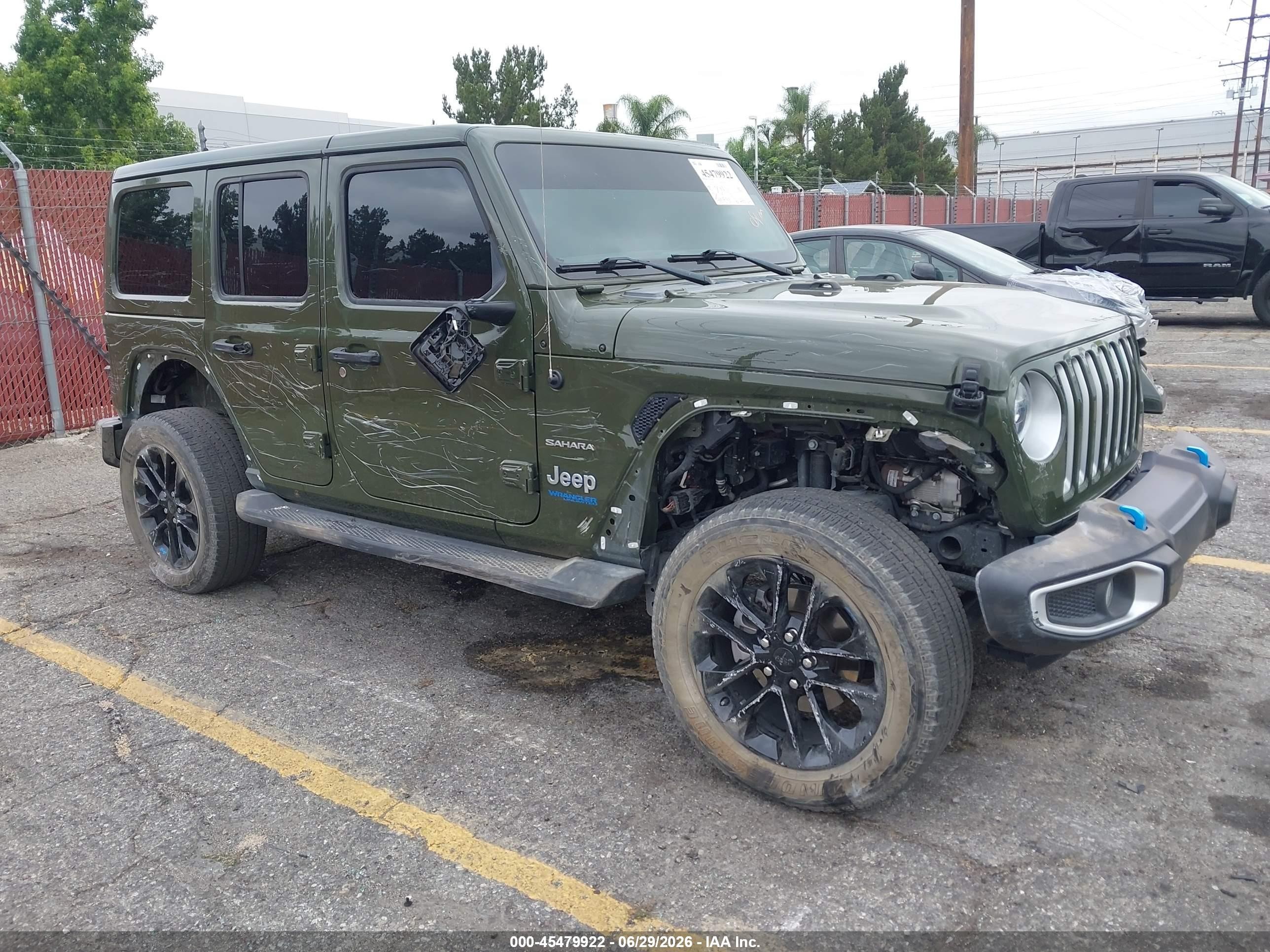 2022 Jeep Wrangler Unlimited Sahara, VIN 1C4JJXP67NW230143 — All over