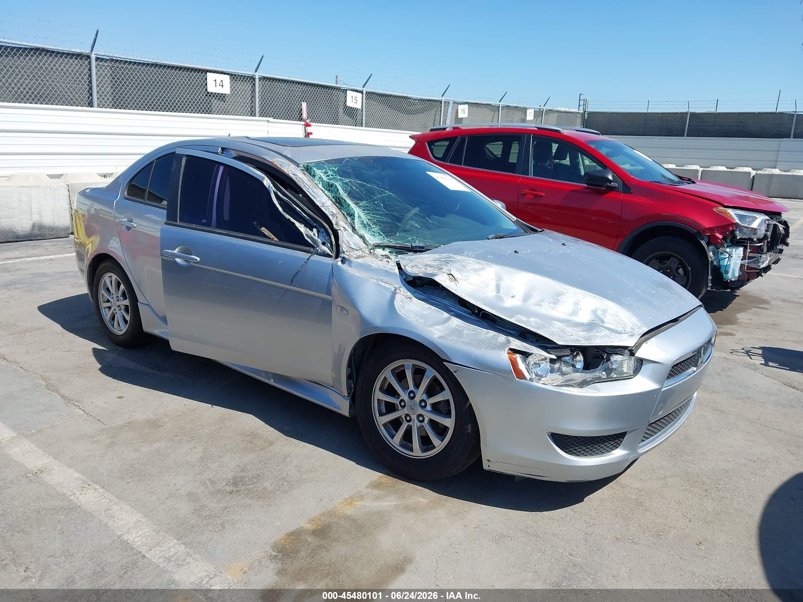 2012 Mitsubishi Lancer ES, VIN JA32U2FU5CU015964 — Front end