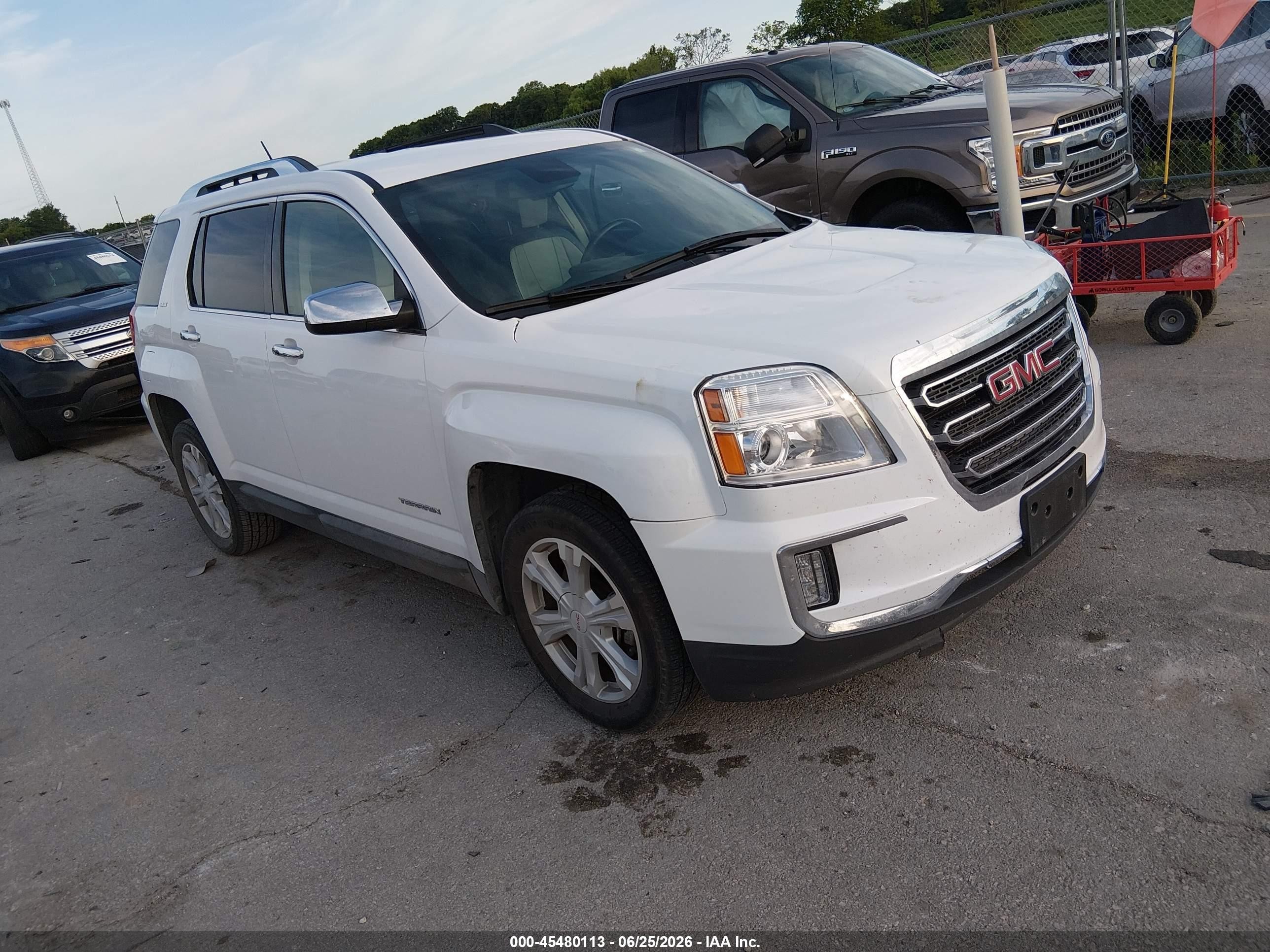 2016 GMC Terrain SLT, VIN 2GKFLUE35G6227072 — Hail