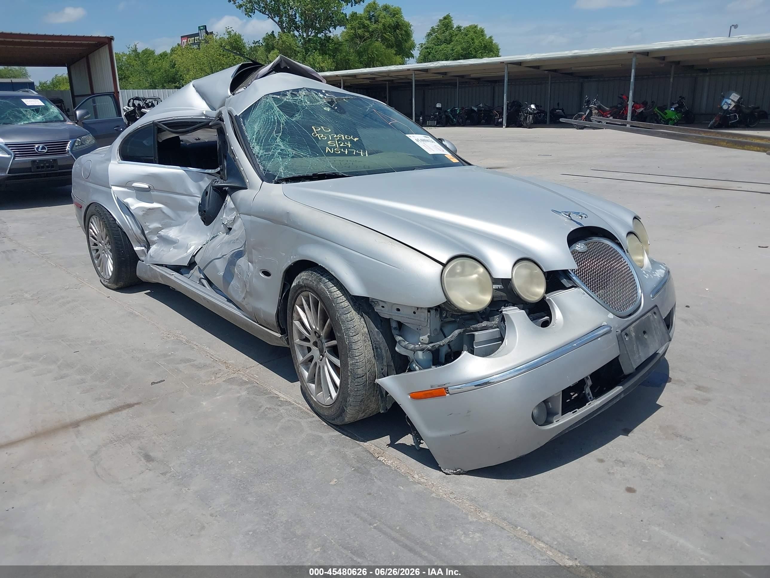 2006 Jaguar S-Type 3, VIN SAJWA01A76FN54741 — Крыша