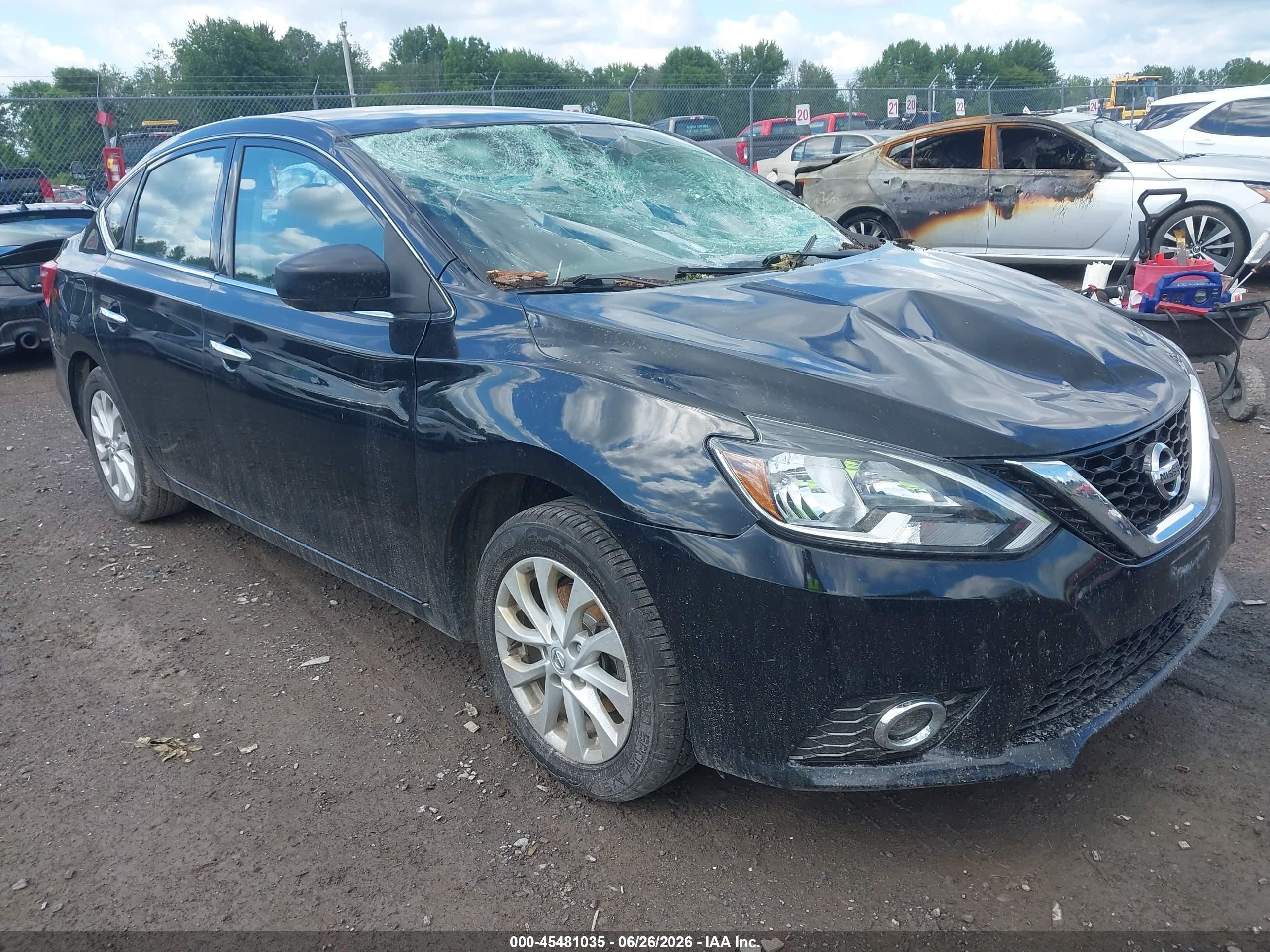 2019 Nissan Sentra S, VIN 3N1AB7AP5KY355132 — Стихия