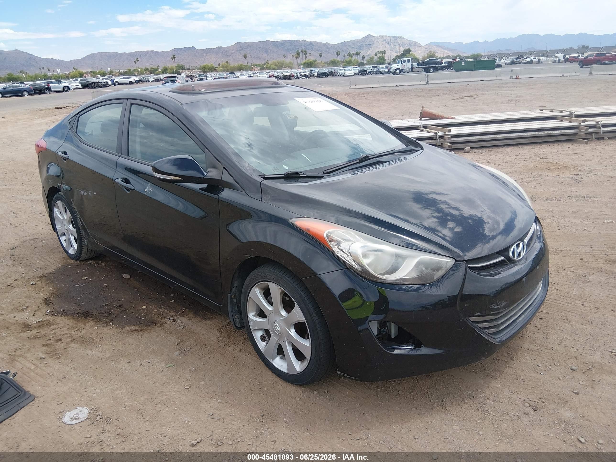 2012 Hyundai Elantra Limited, VIN KMHDH4AE0CU463325 — Normal wear