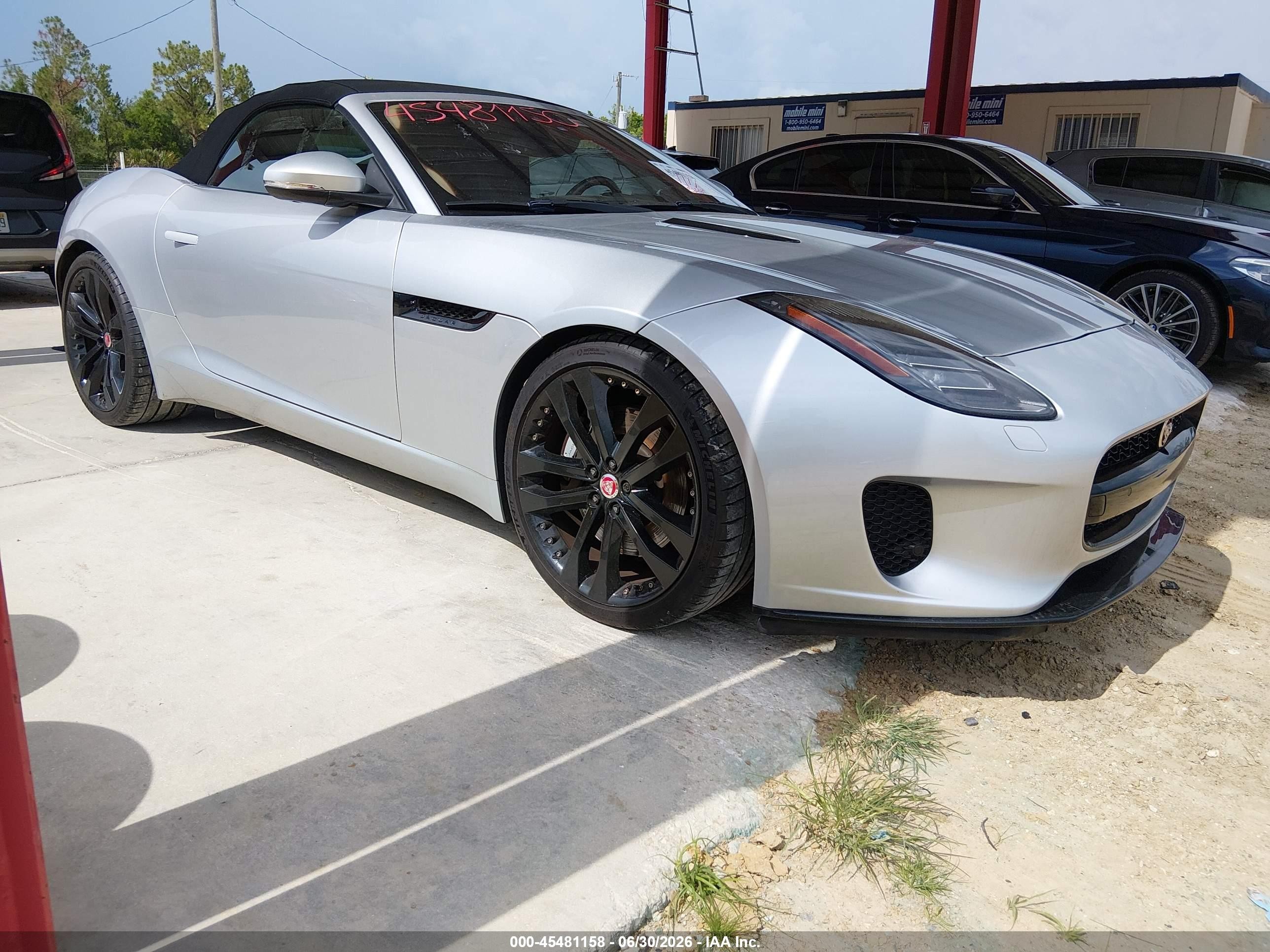 2019 Jaguar F-Type P300, VIN SAJDD5GX2KCK61610 — Water / flood