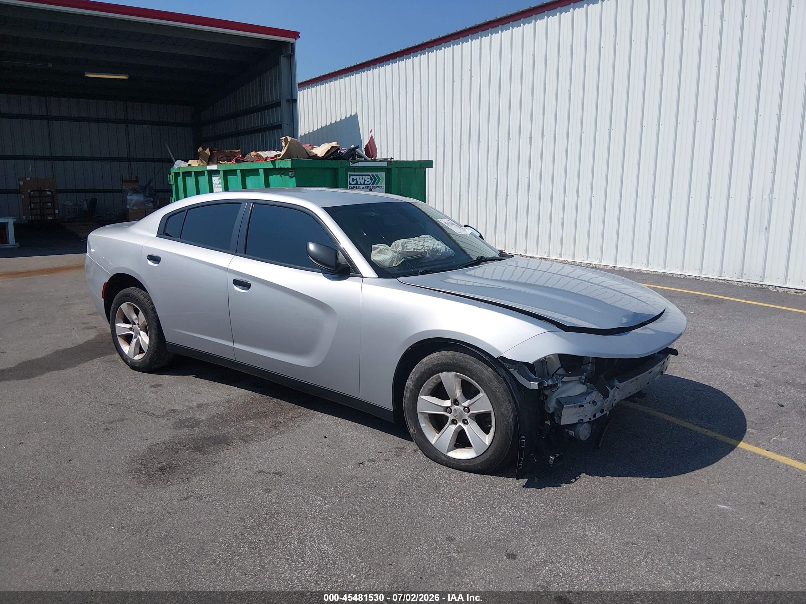 2016 Dodge Charger Police, VIN 2C3CDXKT8GH268113 — Перед
