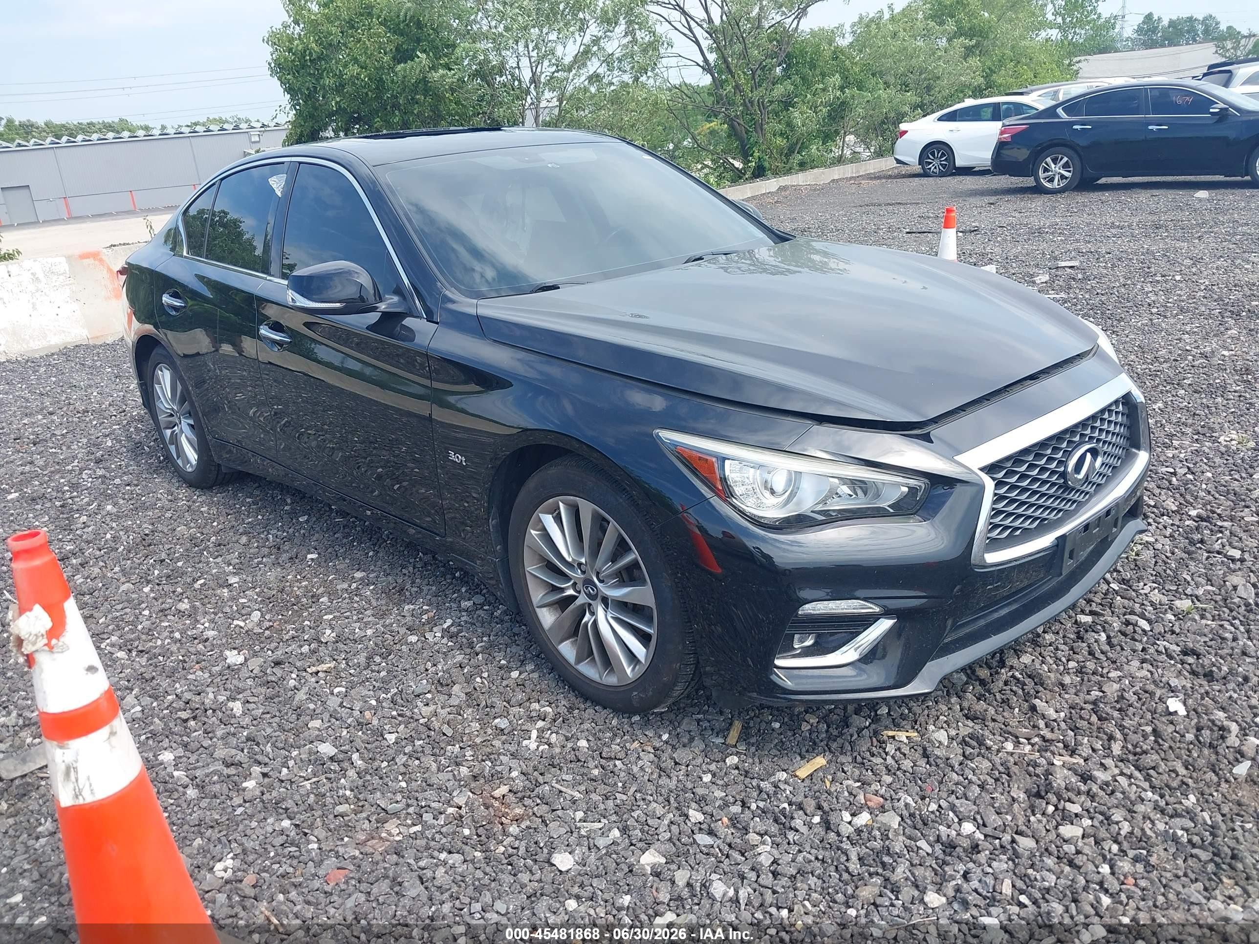 2018 Infiniti Q50 Luxe, VIN JN1EV7AR4JM443620 — Roof
