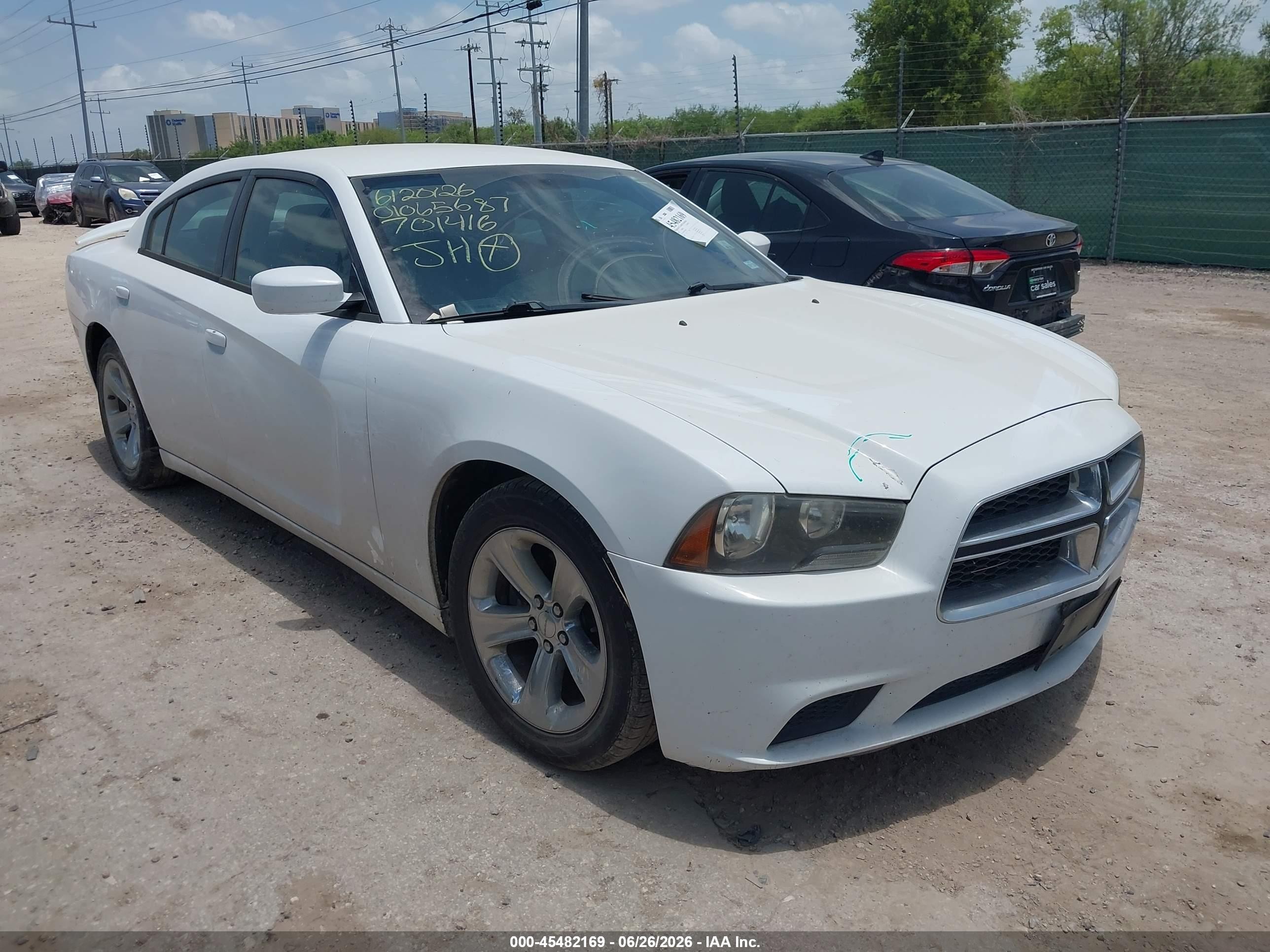 2013 Dodge Charger SE, VIN 2C3CDXBG3DH701416 — Water / flood
