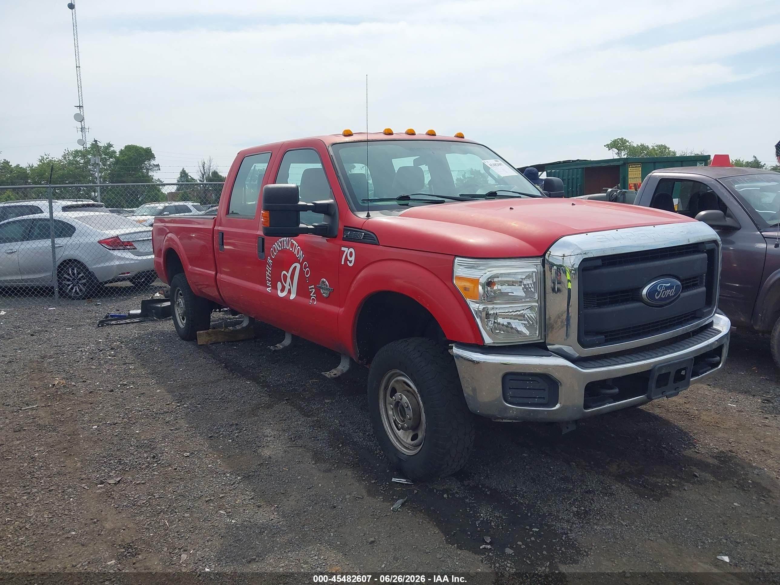 2016 Ford F-250 Lariat, VIN 1FT7W2BT0GEC80452 — Rear end