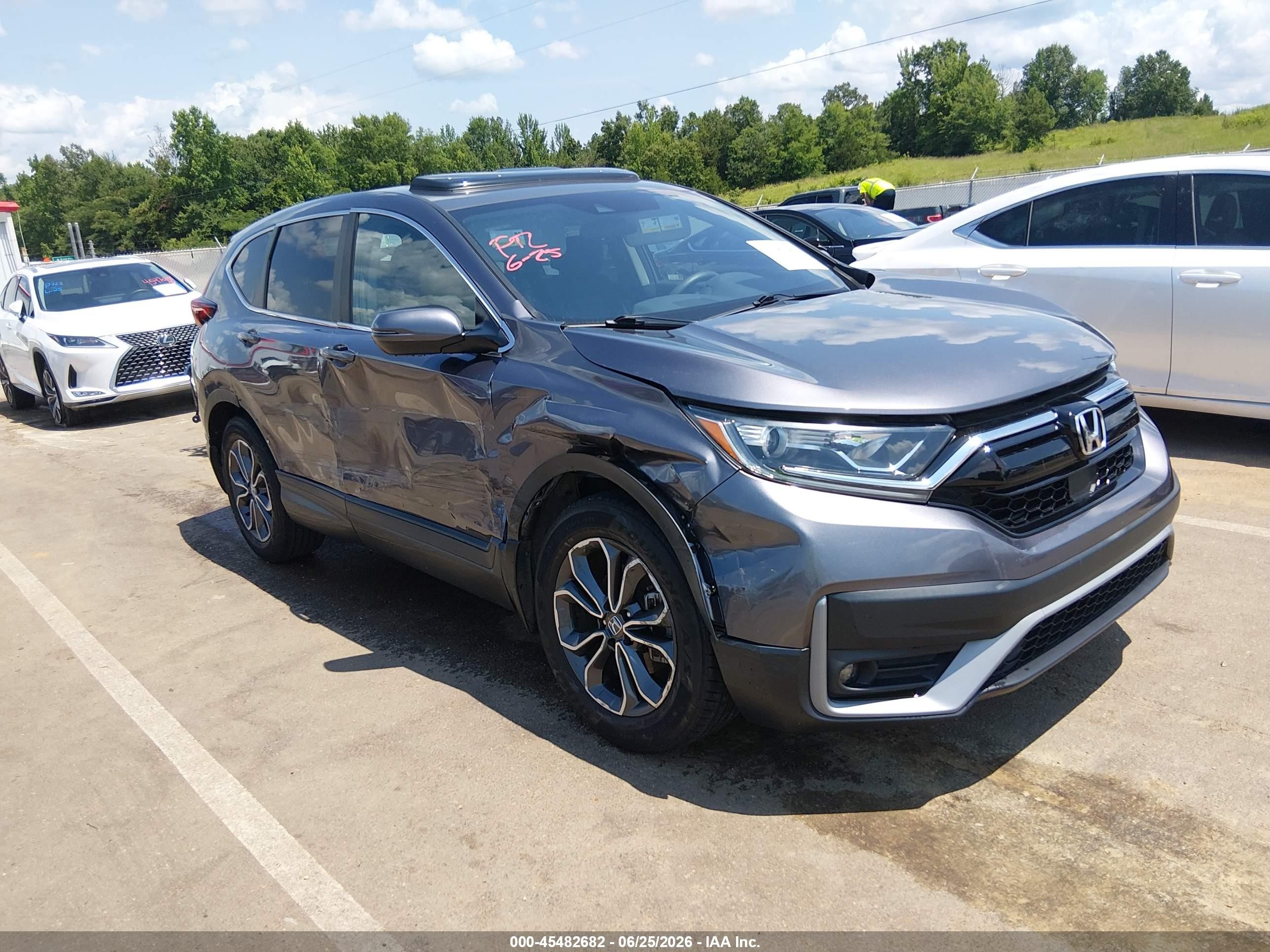 2021 Honda CR-V EX, VIN 7FARW1H57ME023296 — Side
