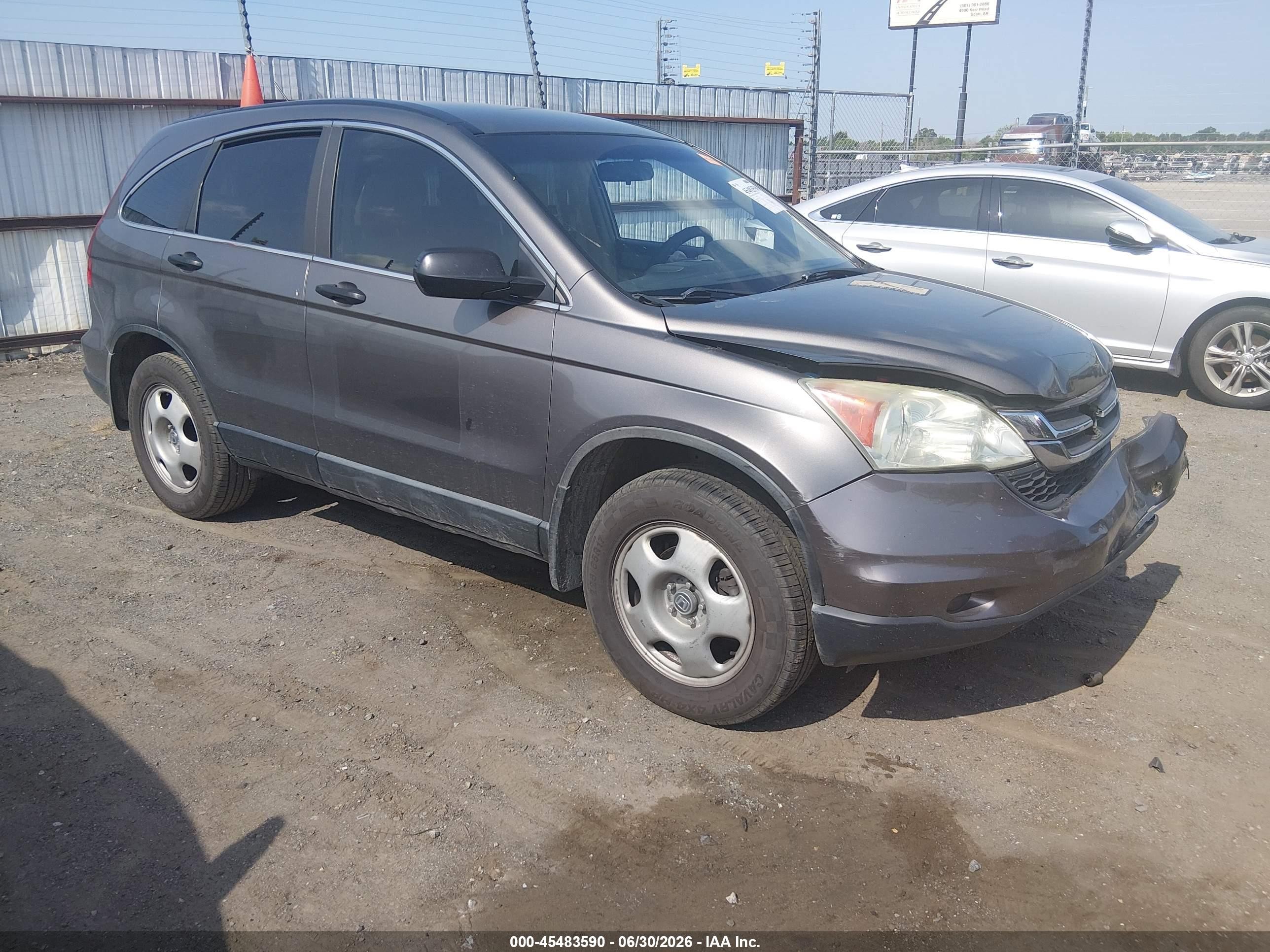 2010 Honda CR-V LX, VIN 5J6RE3H34AL012798 — Front end