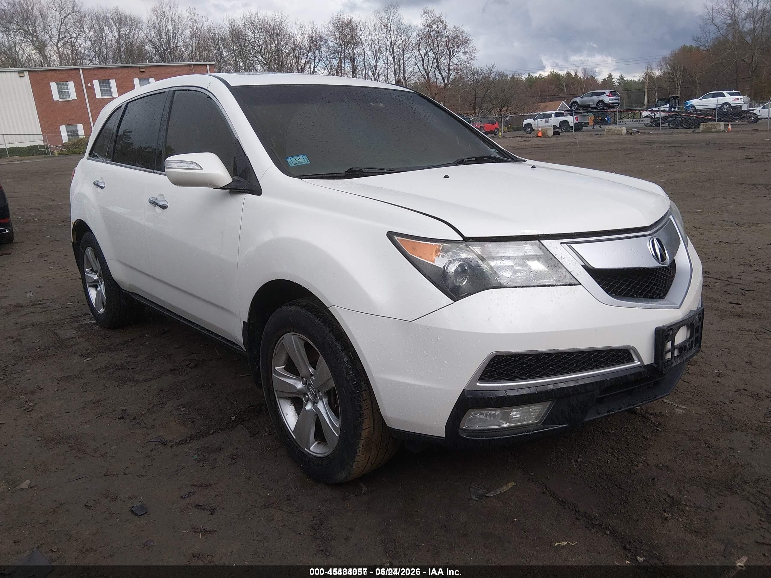 2012 Acura MDX, VIN 2HNYD2H2XCH521147 — Interior fire