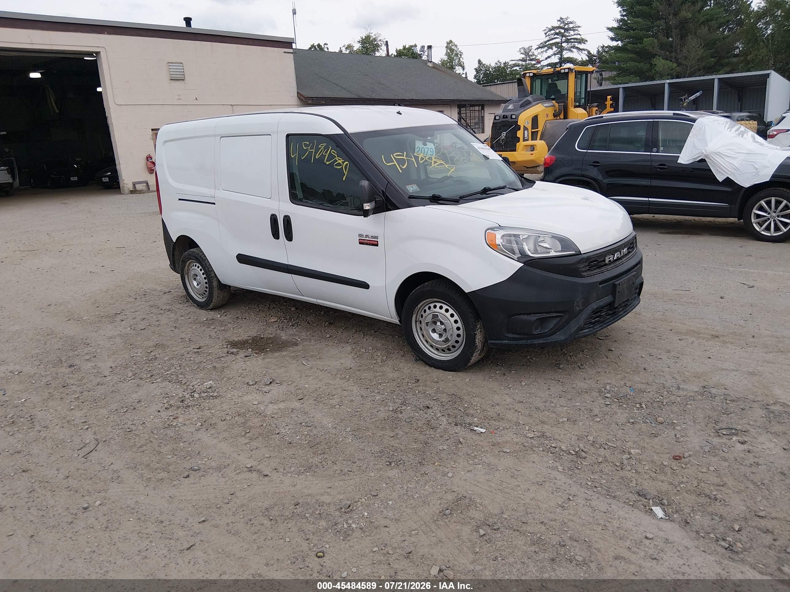 2021 Ram ProMaster City Cargo Tradesman, VIN ZFBHRFAB3M6U16142 — Rear end