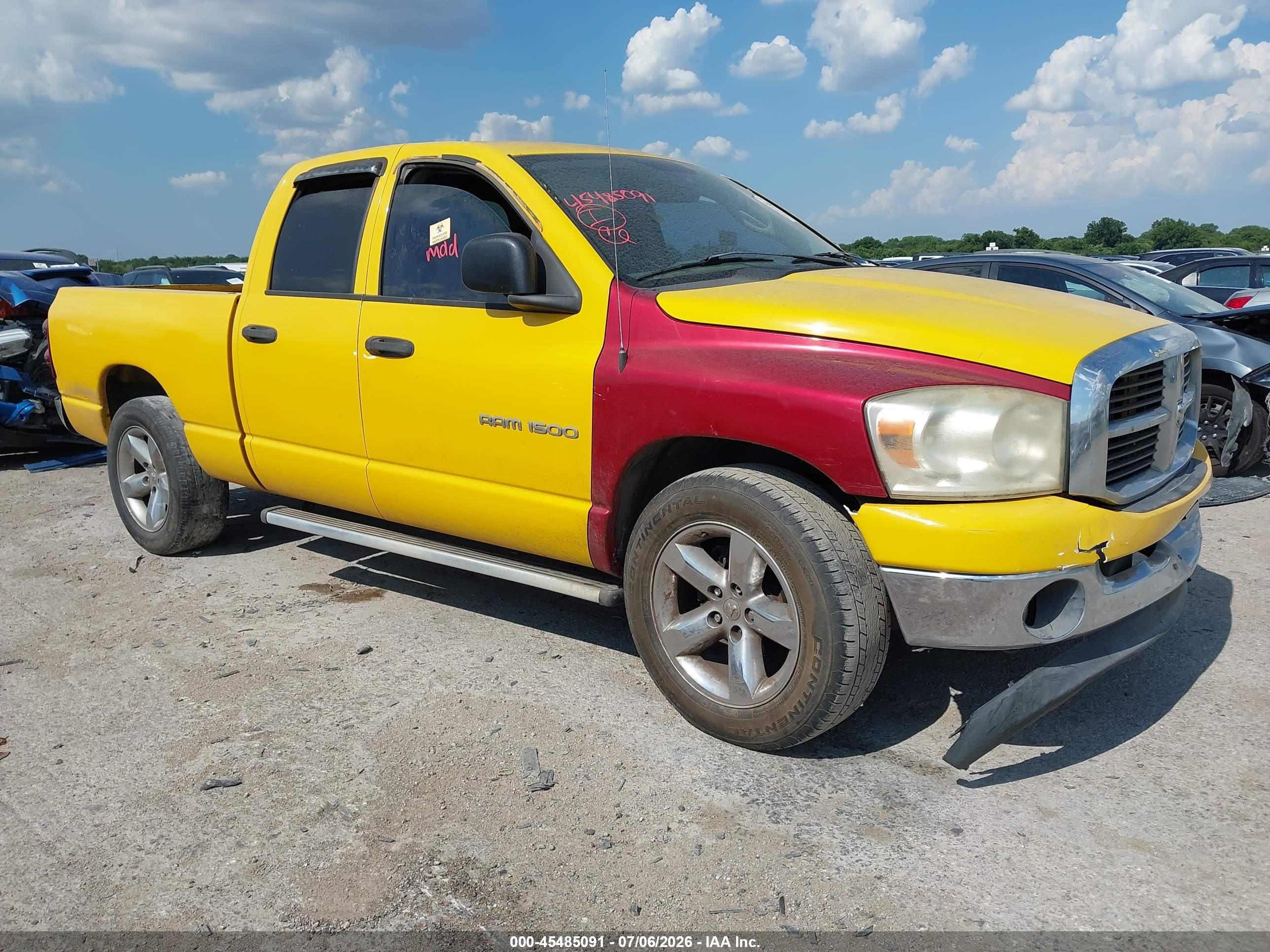 2007 Dodge 1500 SLT, VIN 1D7HA18287S245998 — Biohazard / chemical