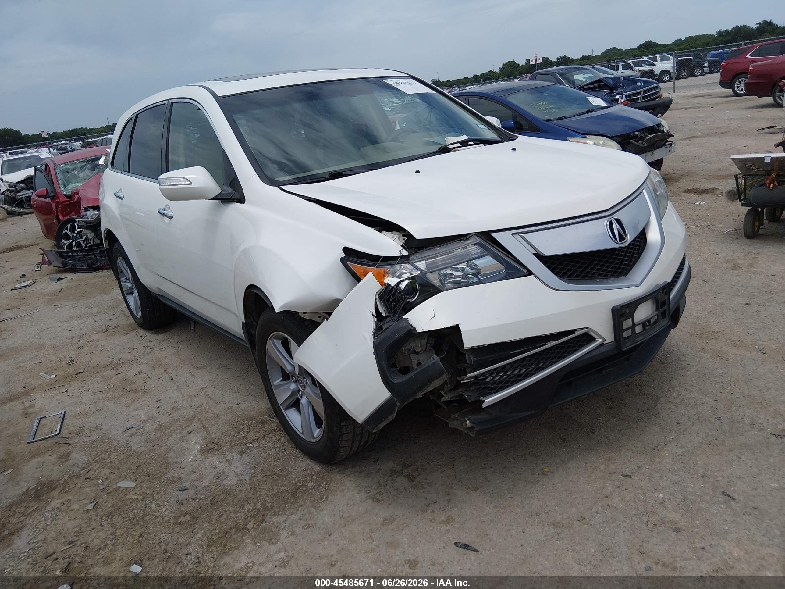 2012 Acura MDX Technology, VIN 2HNYD2H35CH511179 — Front end