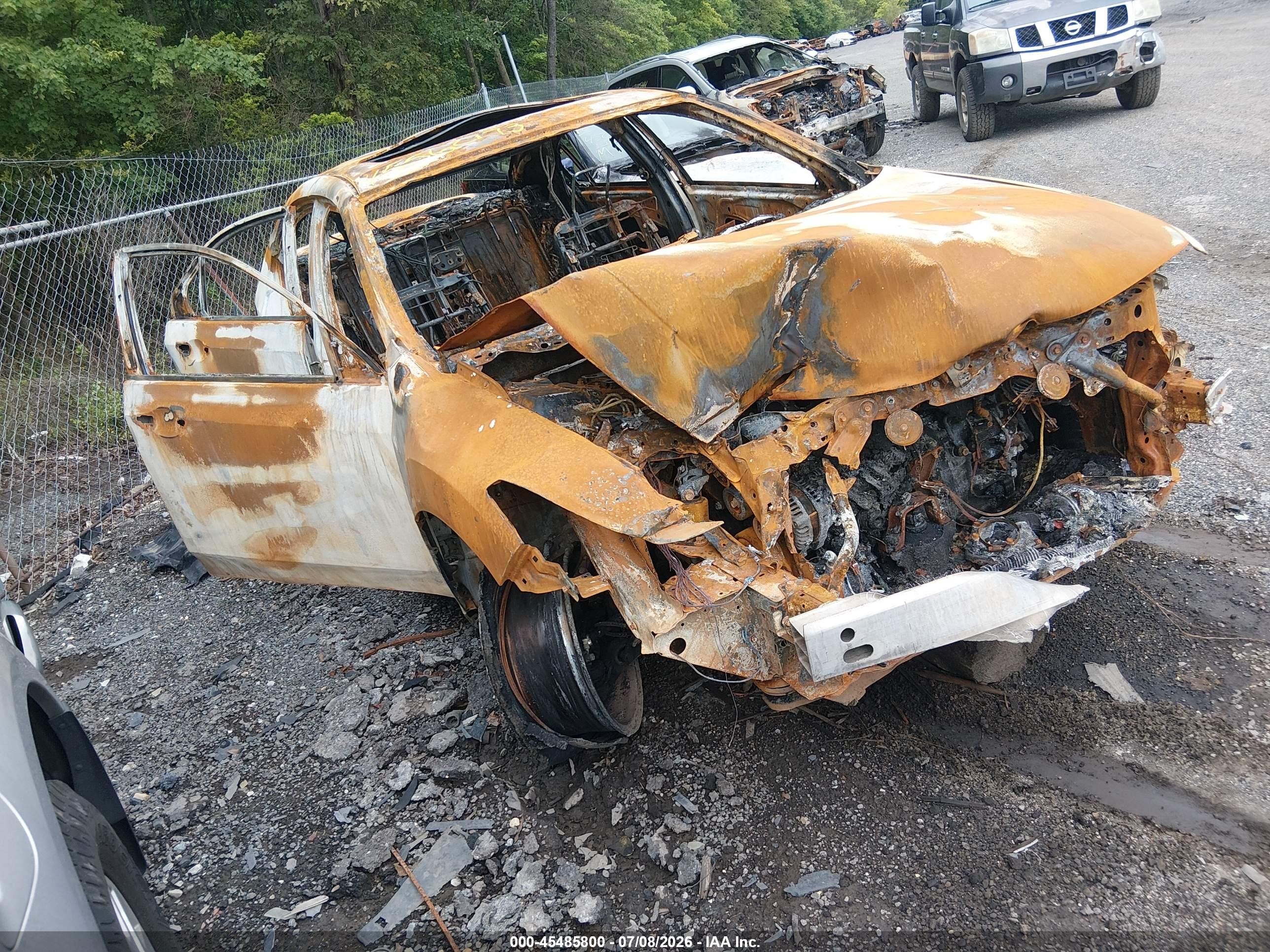 2013 Acura TSX Technology, VIN JH4CU2F63DC005639 — Пожар