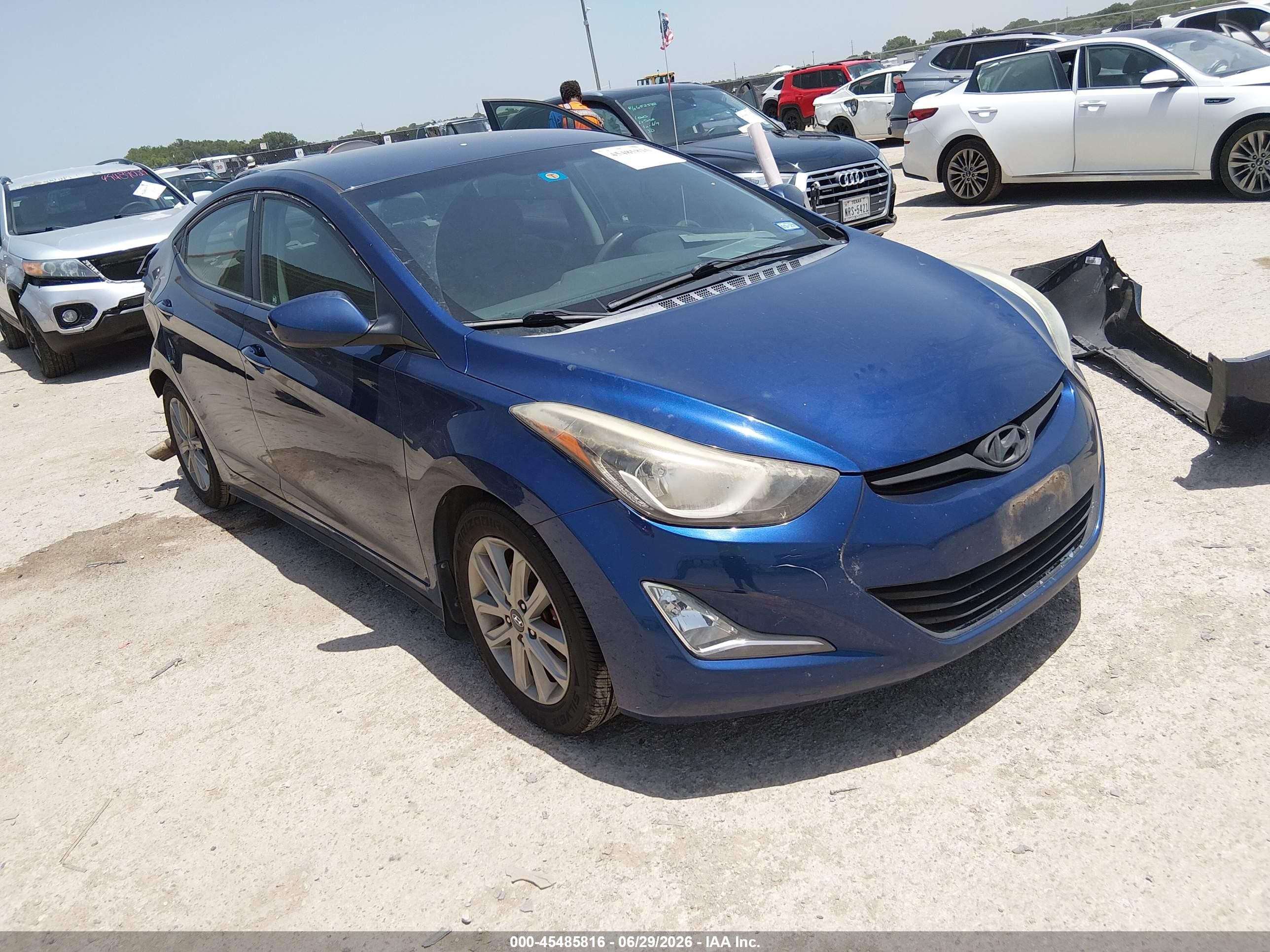 2015 Hyundai Elantra SE, VIN 5NPDH4AE9FH639226 — Rear end