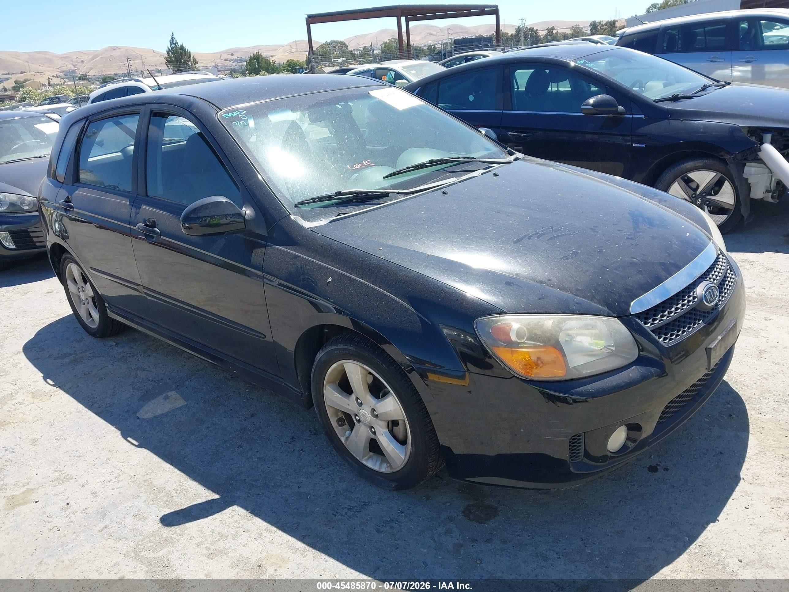 2008 Kia Spectra, VIN KNAFE162885017893 — Normal wear