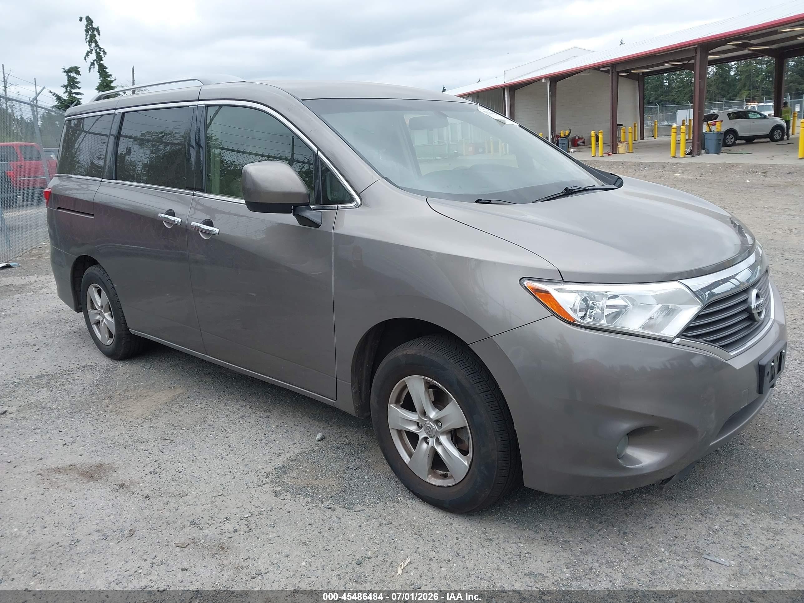 2017 Nissan Quest SV, VIN JN8AE2KP9H9165407 — Interior fire