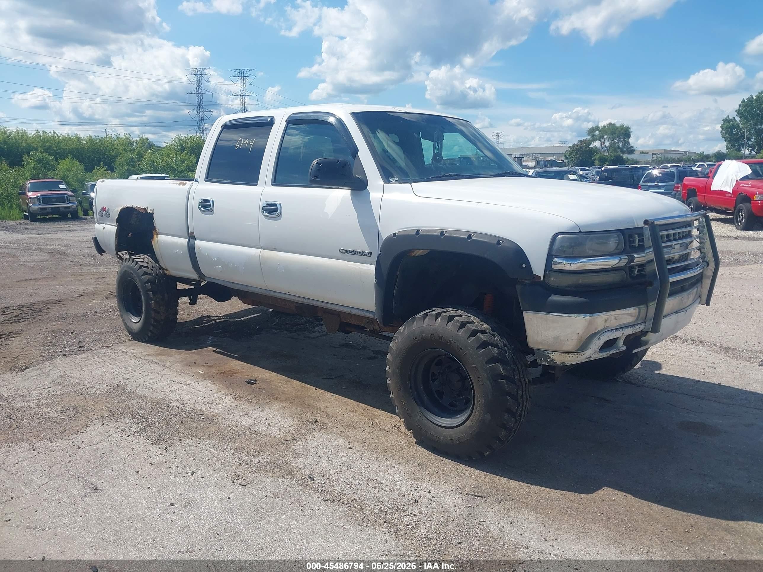 2001 Chevrolet Silverado 1500HD LS, VIN 1GCGK13U01F137418 — Обычный износ