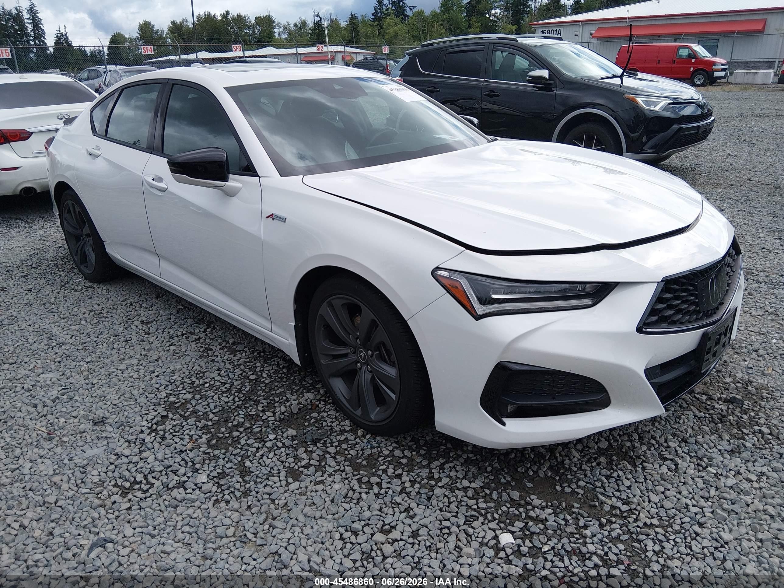 2021 Acura TLX w/A-Spec Package, VIN 19UUB5F52MA016116 — Front end