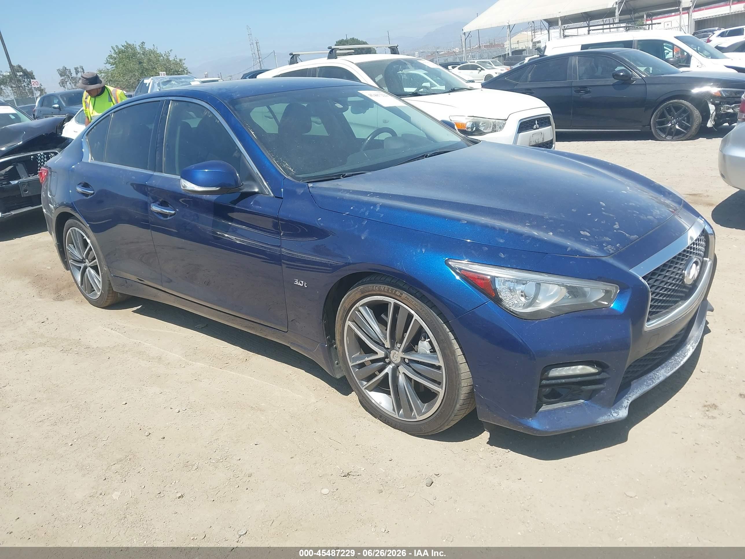2017 Infiniti Q50 Signature Edition, VIN JN1EV7APXHM735703 — Repossession