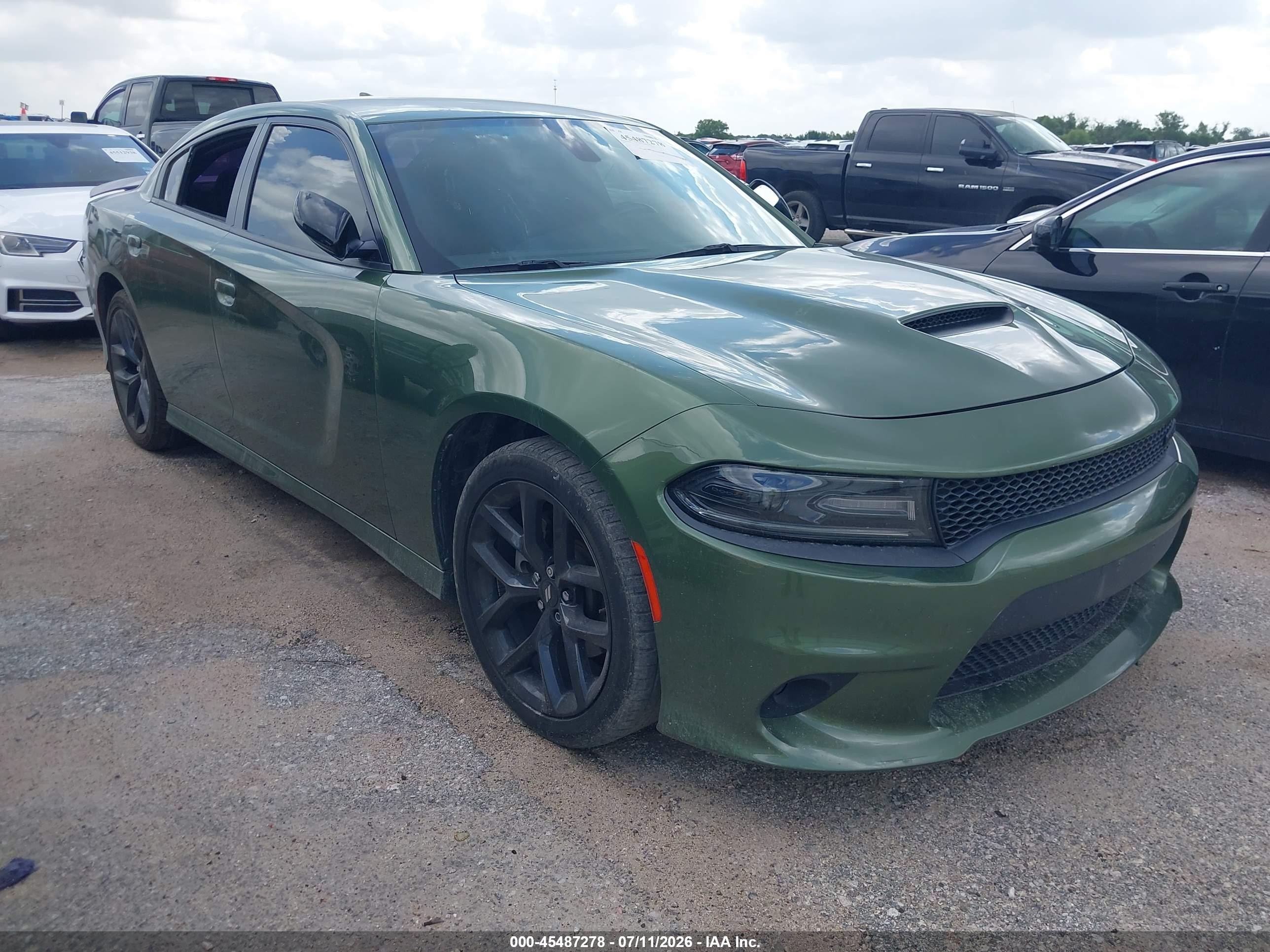2021 Dodge Charger GT, VIN 2C3CDXHG1MH643667 — Rear end