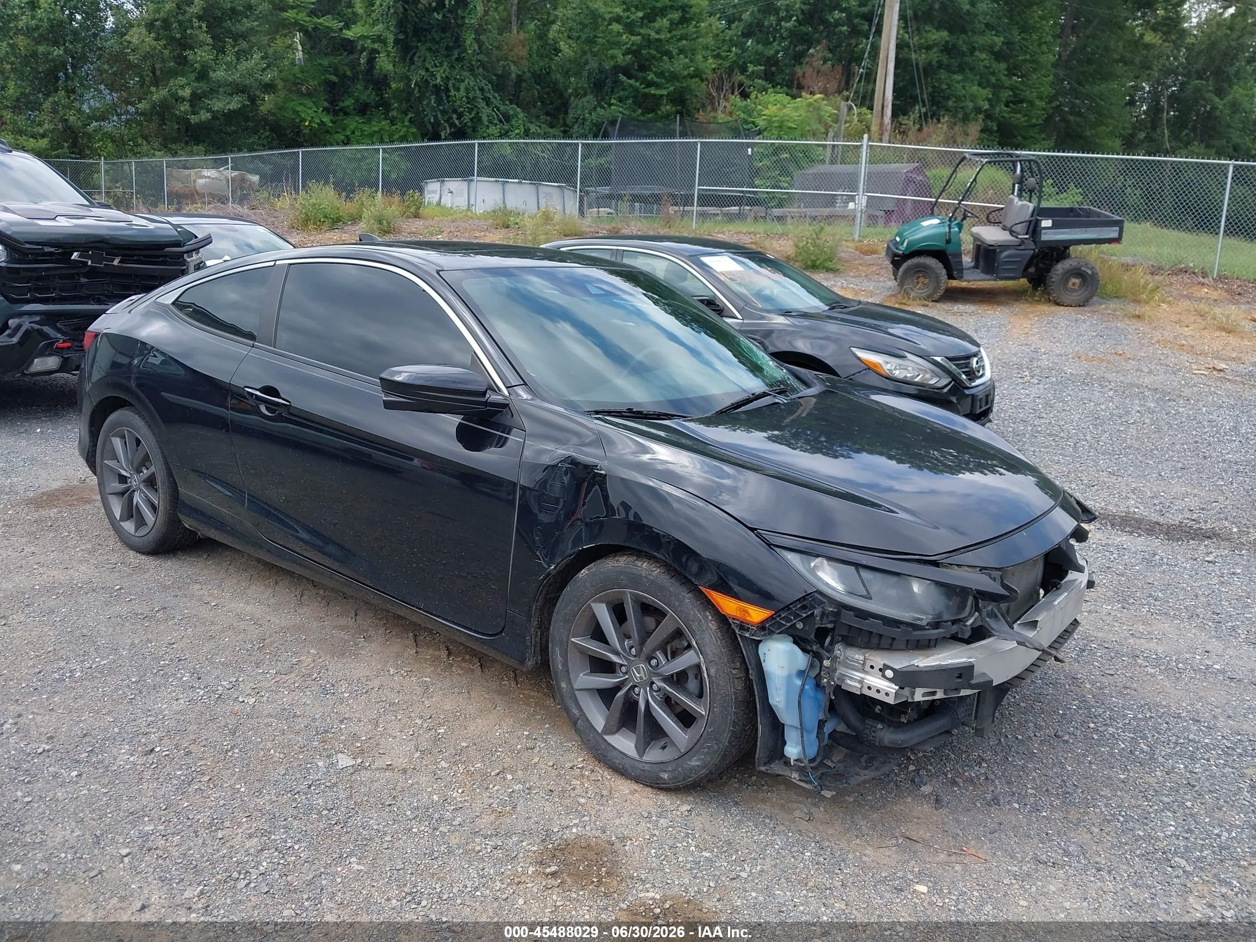 2019 Honda Civic EX, VIN 2HGFC3B38KH351782 — Front end