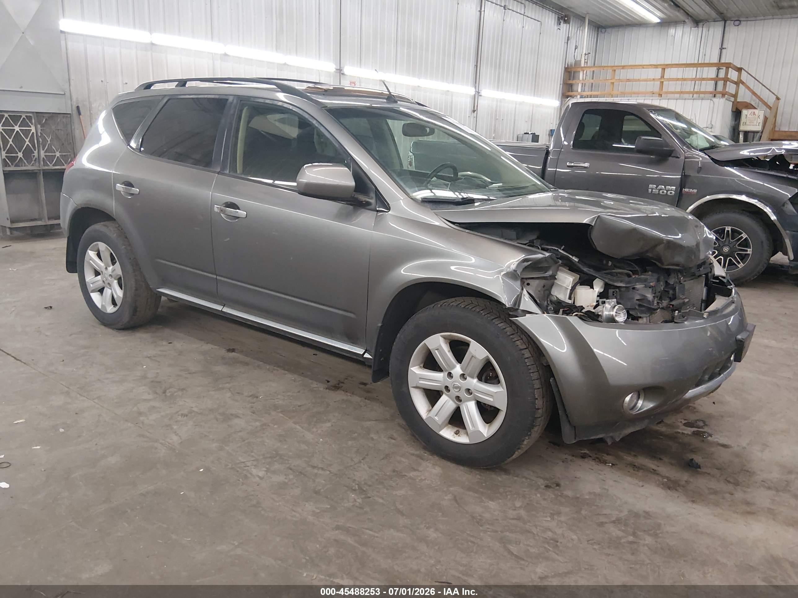 2007 Nissan Murano SL, VIN JN8AZ08W07W608034 — Front end