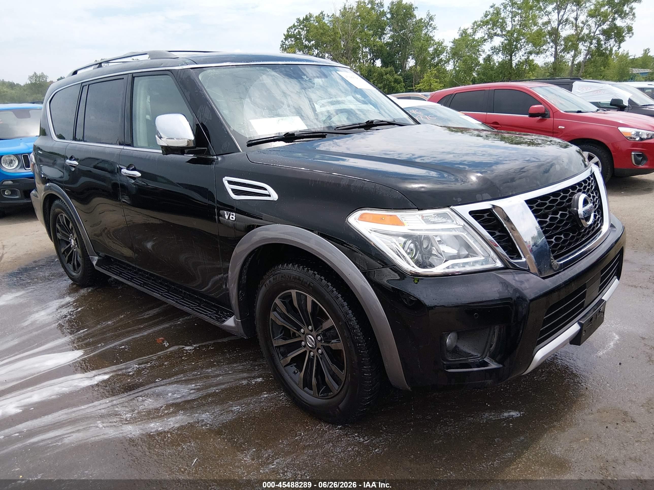 2018 Nissan Armada Platinum, VIN JN8AY2NEXJX700151 — Hail