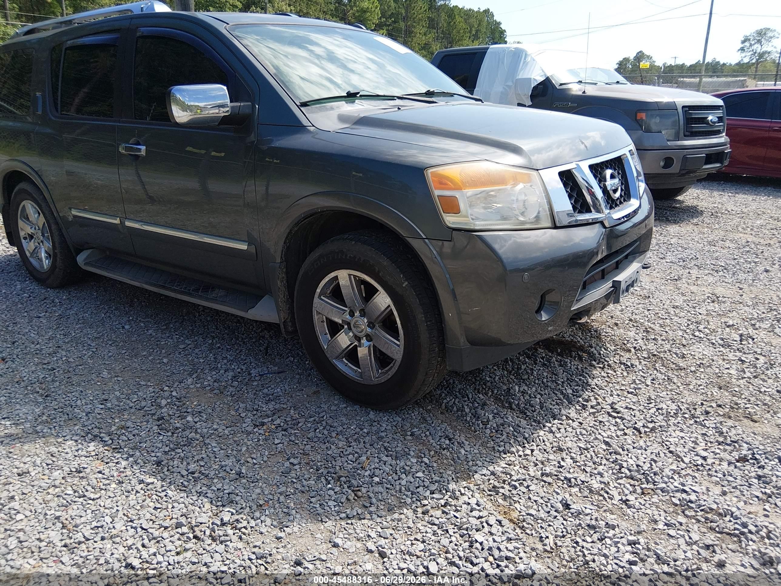 2012 Nissan Armada Platinum, VIN 5N1BA0NC1CN617922 — Rear end