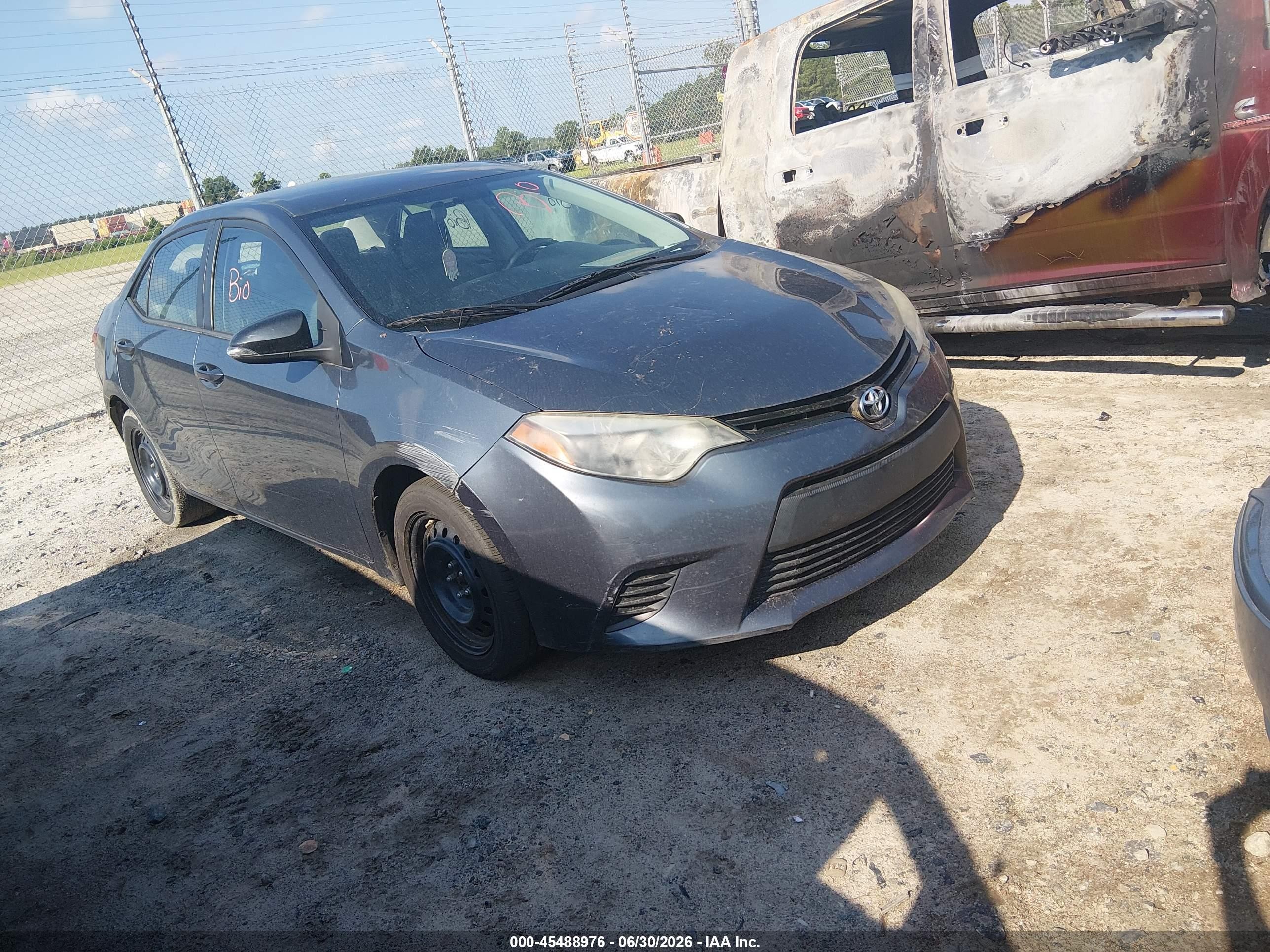 2014 Toyota Corolla S Plus, VIN 2T1BURHE5EC212844 — Biohazard / chemical