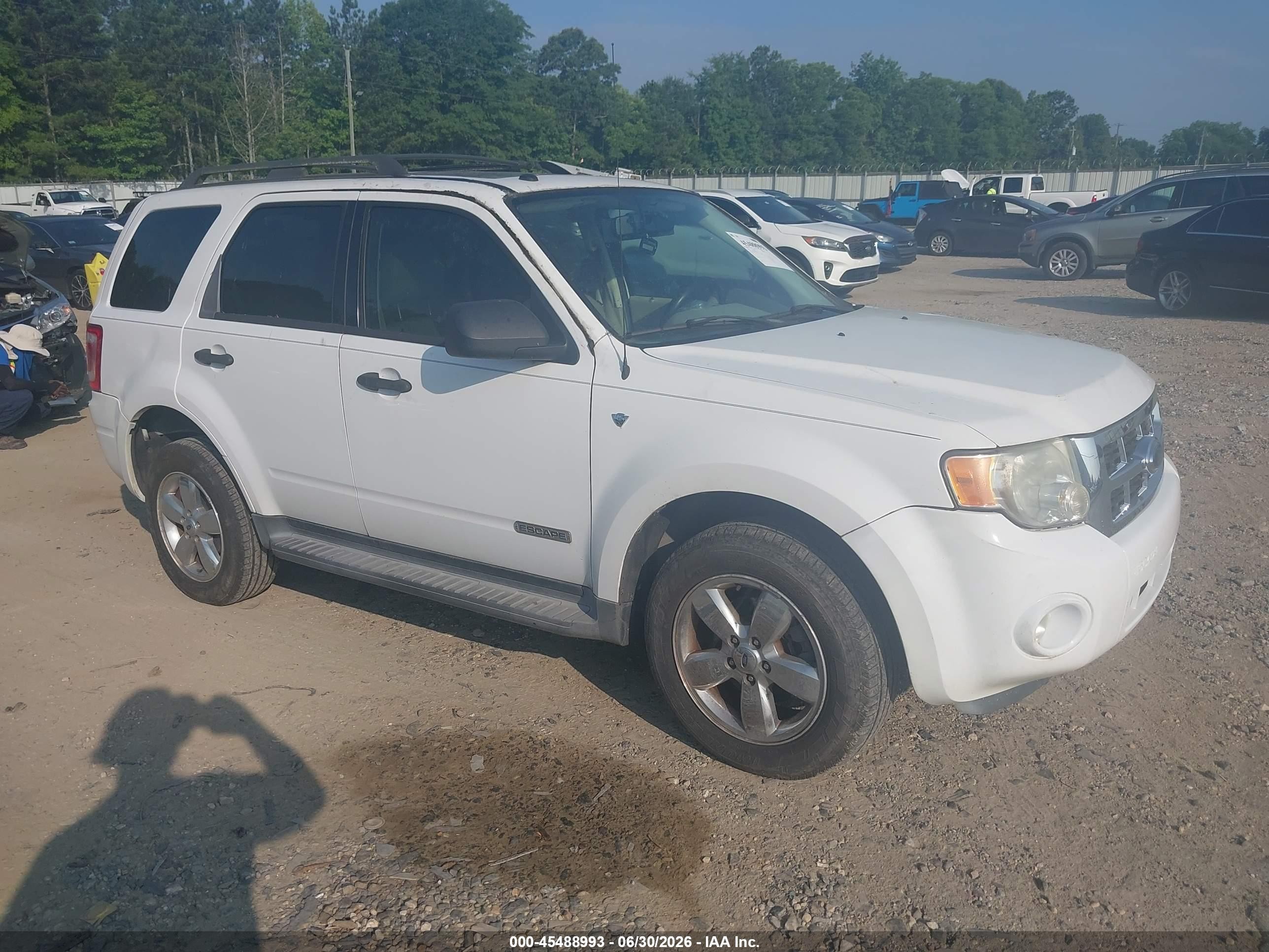 2008 Ford Escape XLT, VIN 1FMCU03188KA91567 — Обычный износ