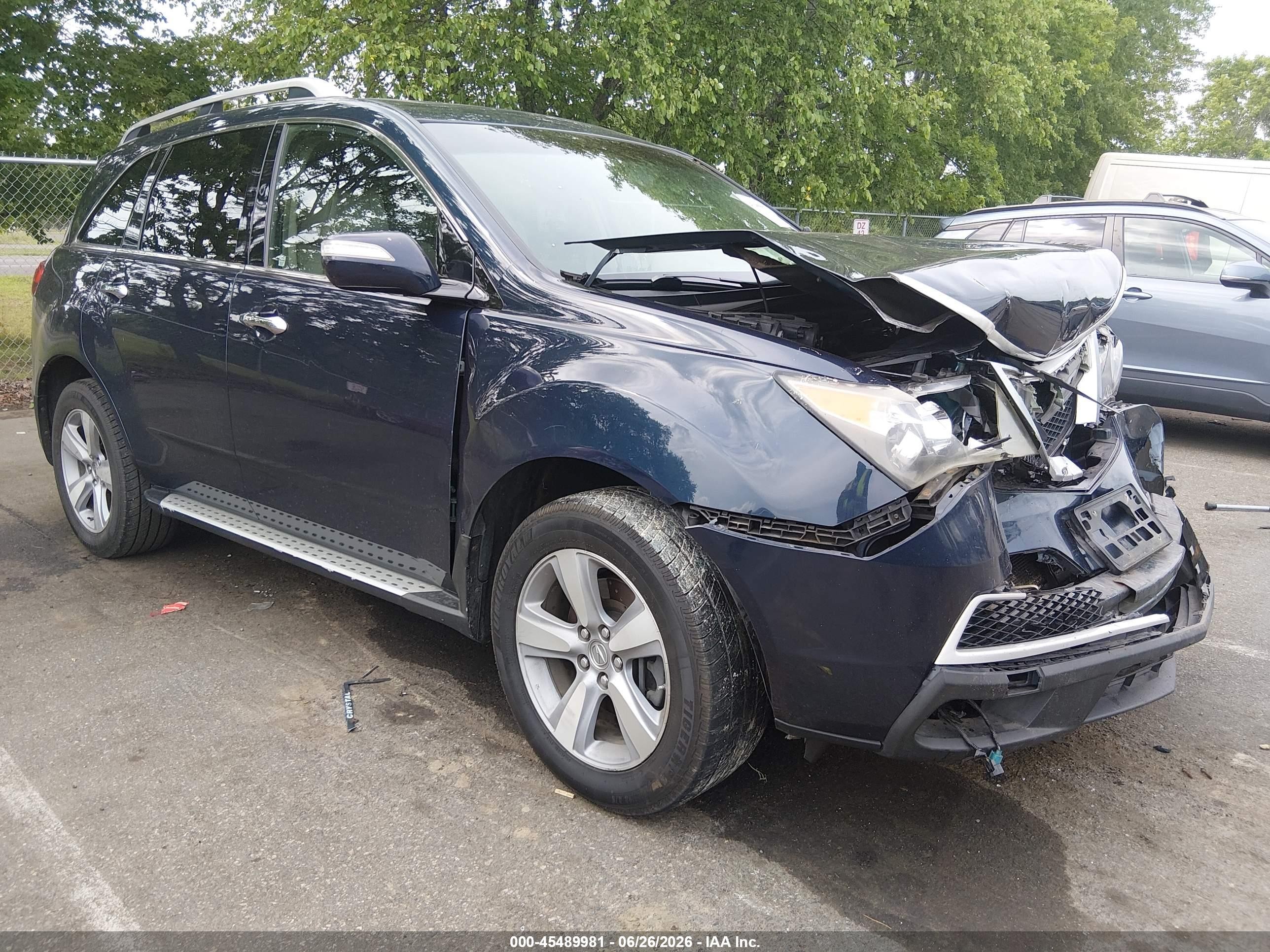 2011 Acura MDX Technology, VIN 2HNYD2H66BH524404 — All over
