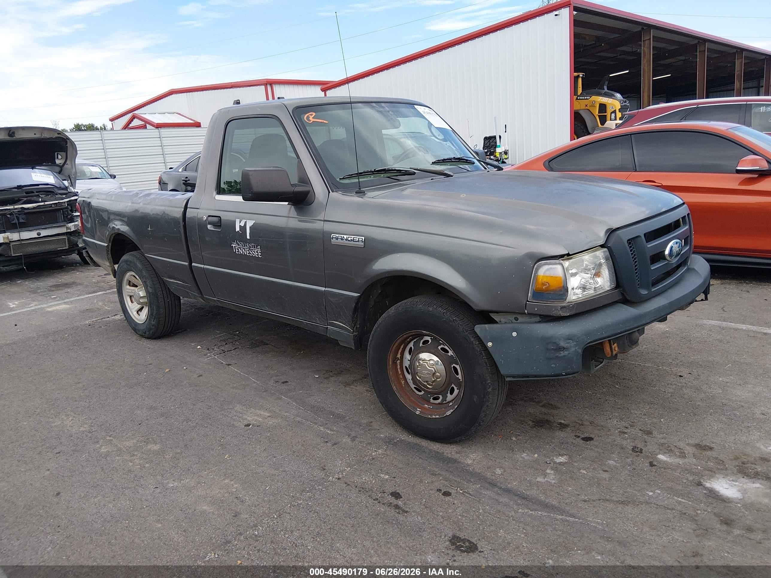 2008 Ford Ranger XL, VIN 1FTYR10D58PA57749 — Rear end