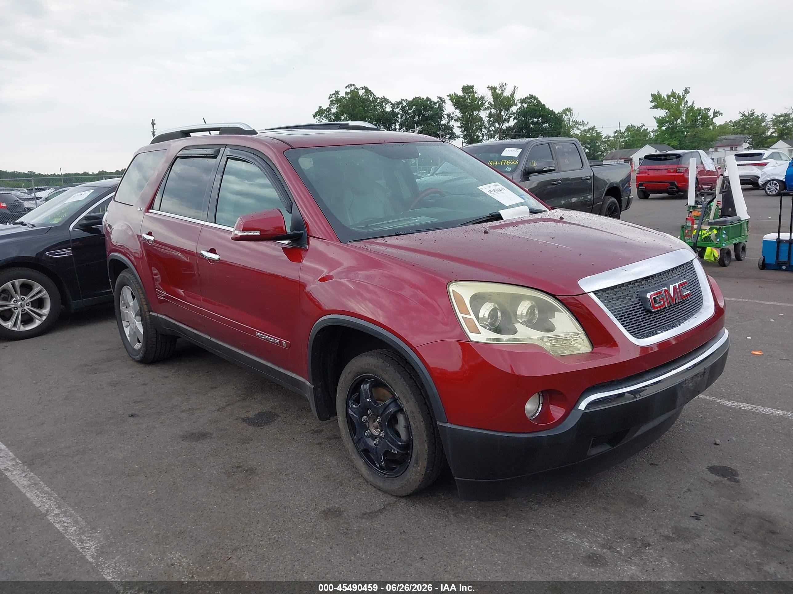 2007 GMC Acadia SLT, VIN 1GKER23777J171529 — Бок