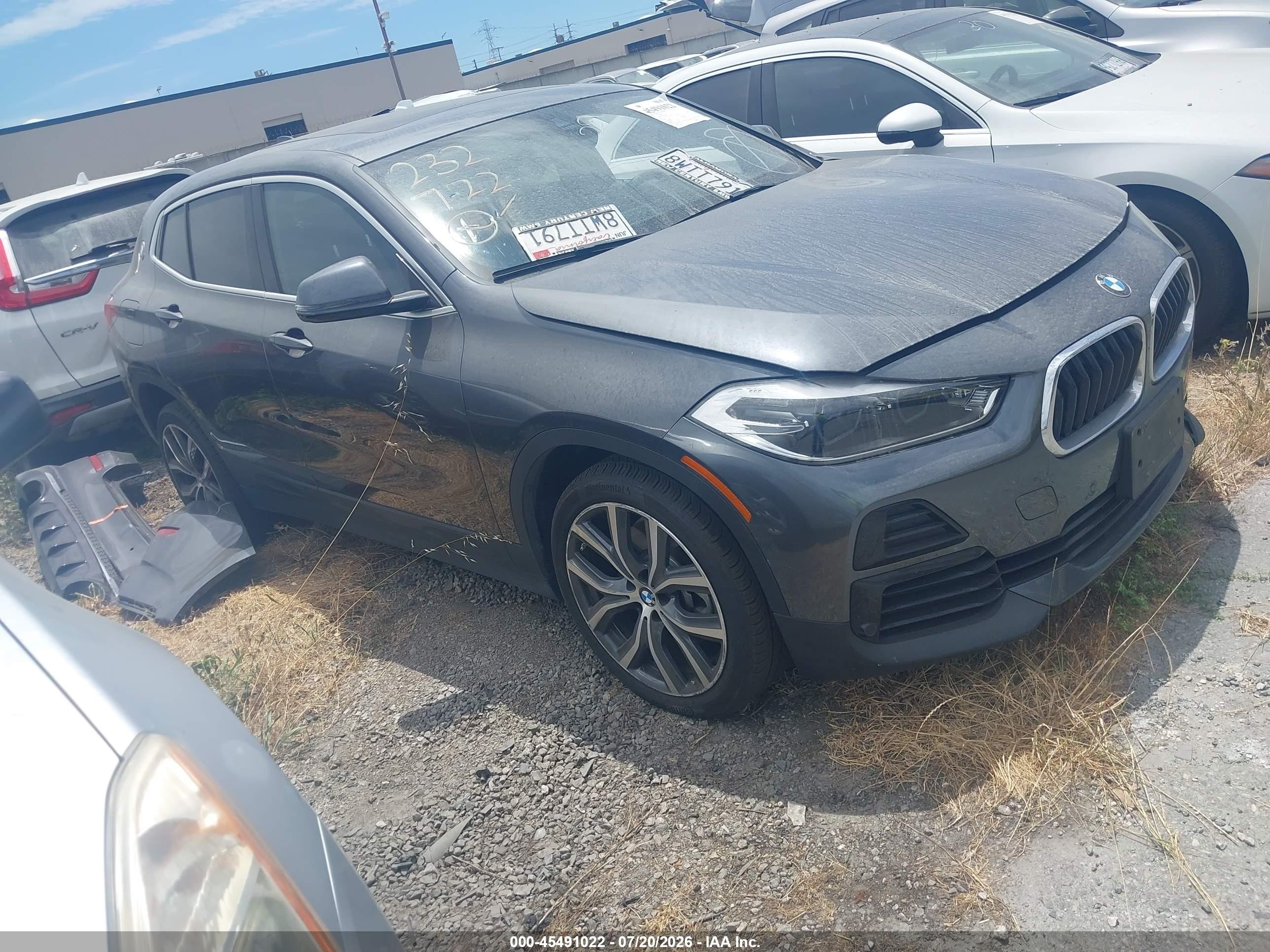 2021 BMW X2 sDrive28i, VIN WBXYH9C03M5S76440 — Front end