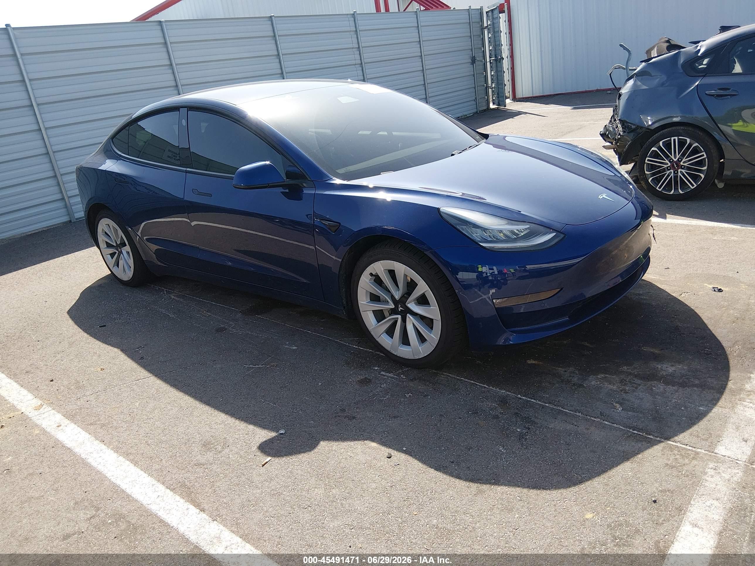 2021 Tesla Model 3 Long Range, VIN 5YJ3E1EB8MF862842 — Undercarriage