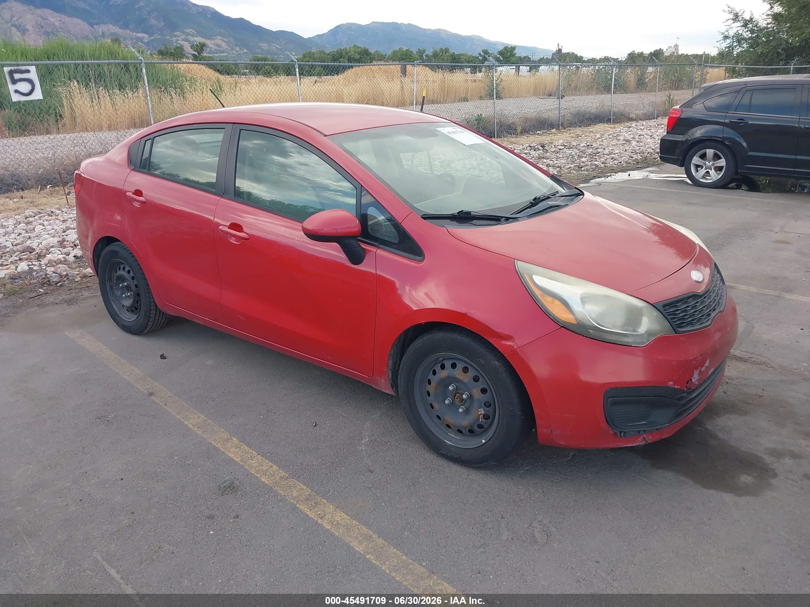 2013 Kia Rio LX, VIN KNADM4A37D6256383 — Normal wear