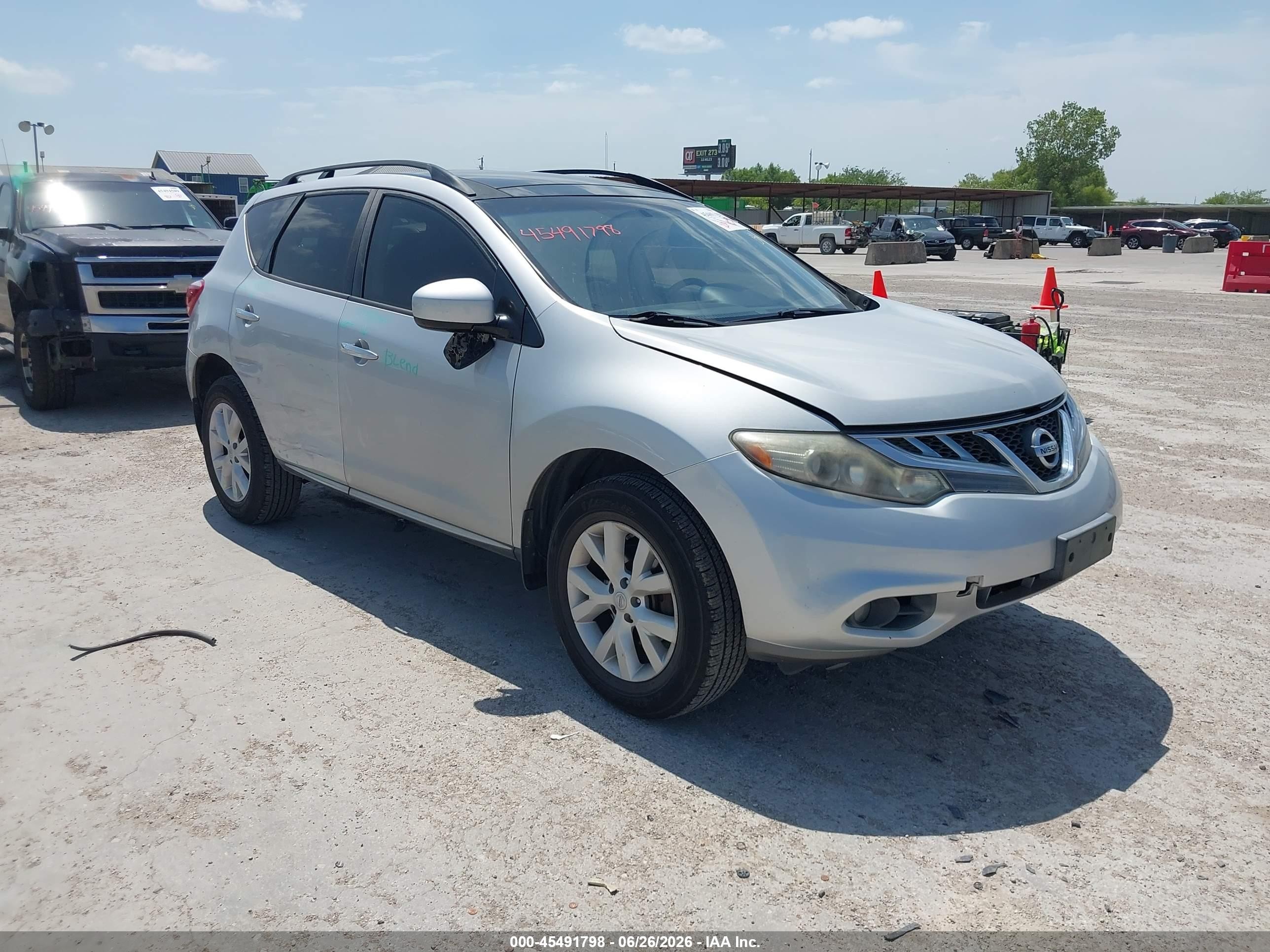 2014 Nissan Murano SL, VIN JN8AZ1MU4EW400293 — Side