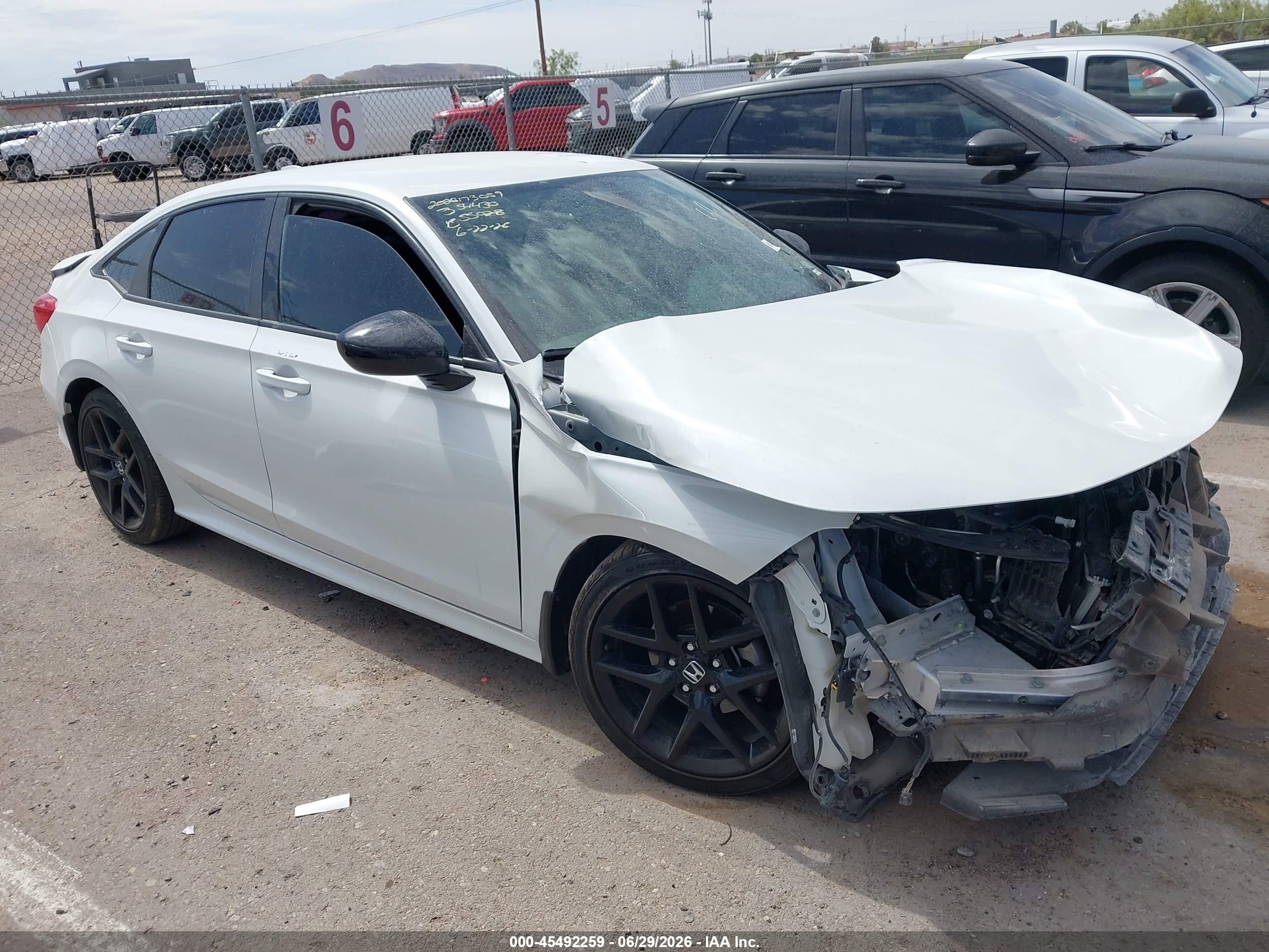 2024 Honda Civic Sport, VIN 2HGFE2F56RH535242 — Biohazard / chemical