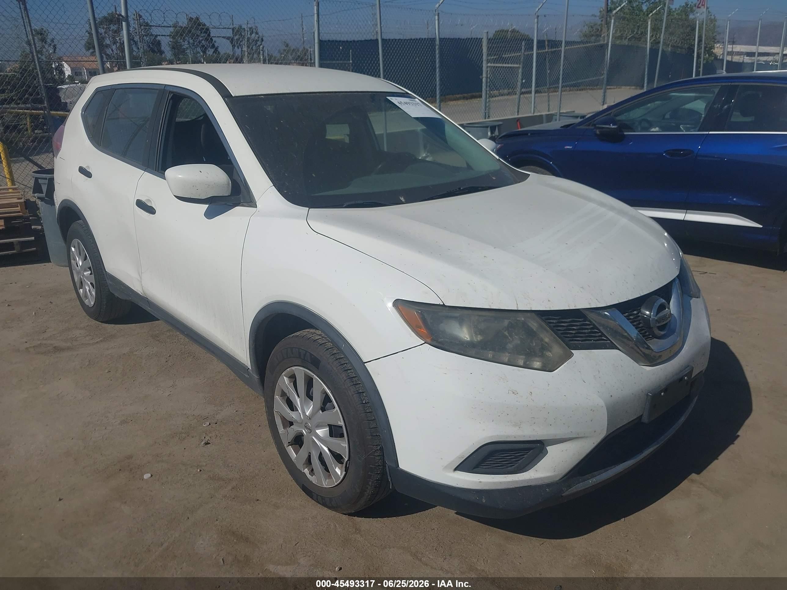 2016 Nissan Rogue SV, VIN JN8AT2MV8GW139348 — Повреждение рамы