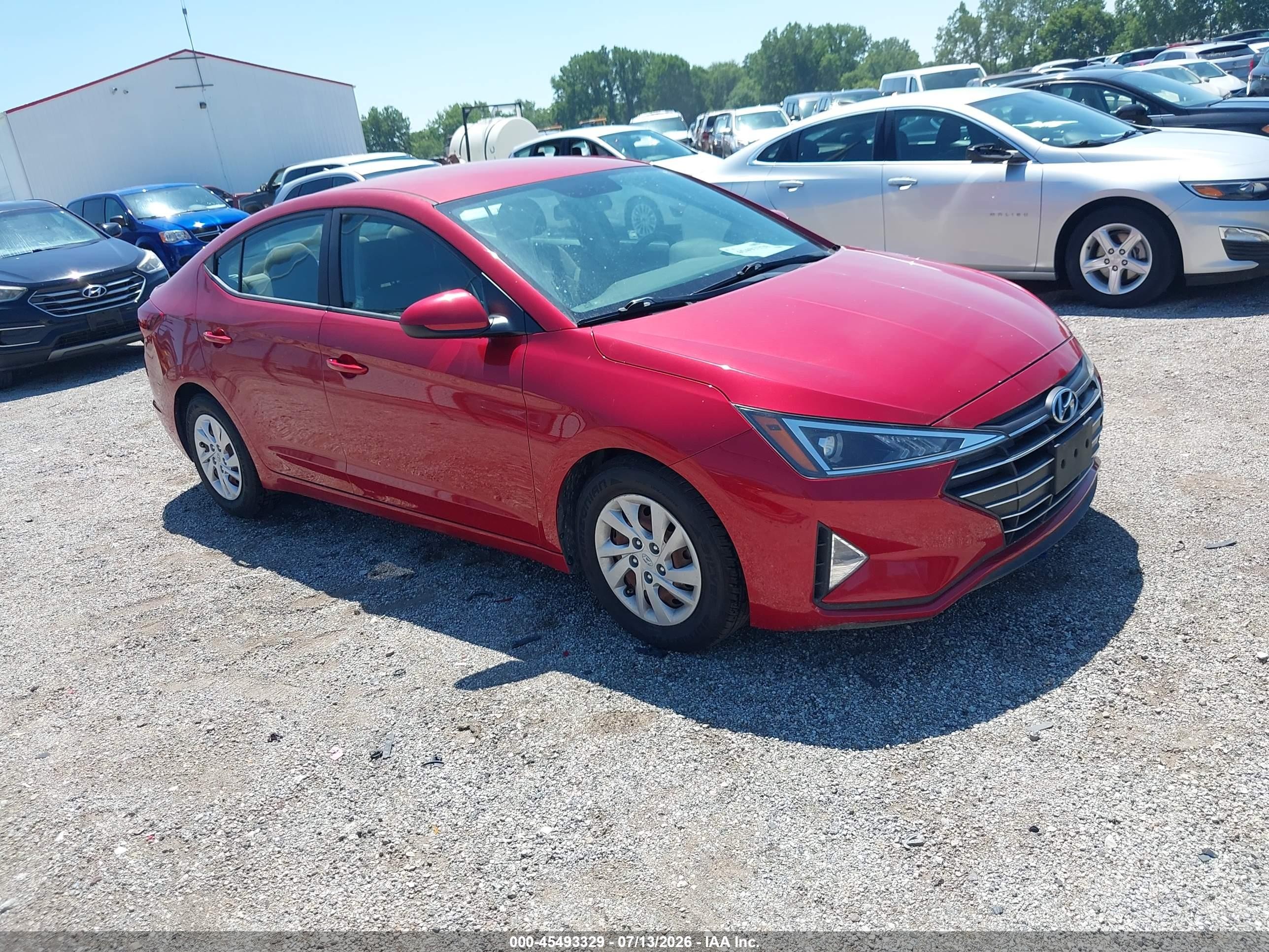 2019 Hyundai Elantra SE, VIN 5NPD74LF1KH488708 — Обычный износ