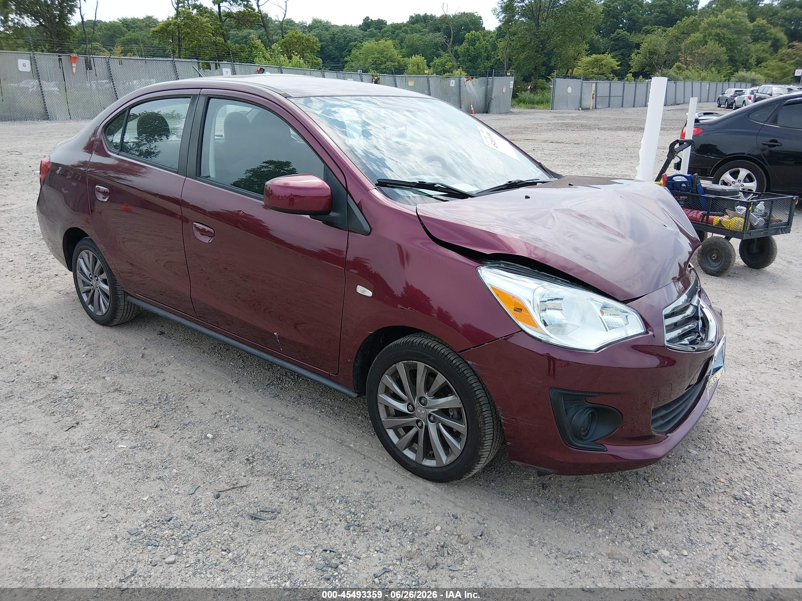 2019 Mitsubishi Mirage ES, VIN ML32F3FJ5KHF11965 — Front end