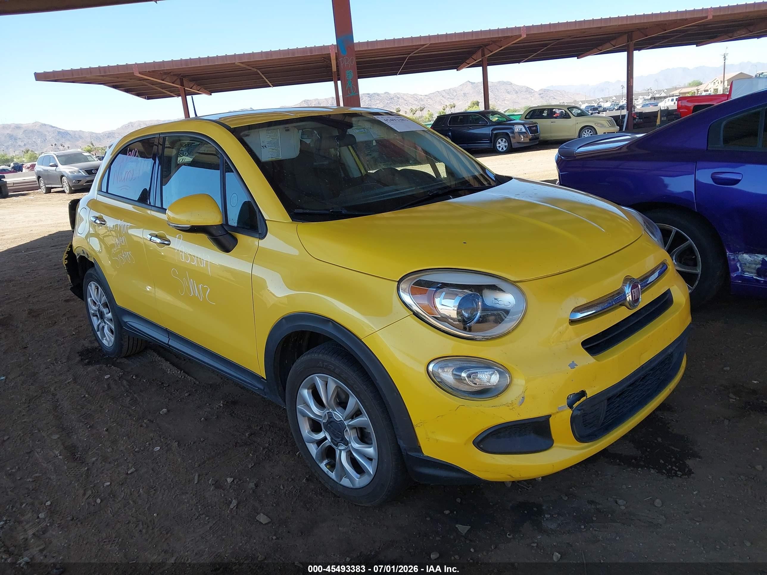 2016 FIAT 500X Easy, VIN ZFBCFXBT8GP339783 — Rear end