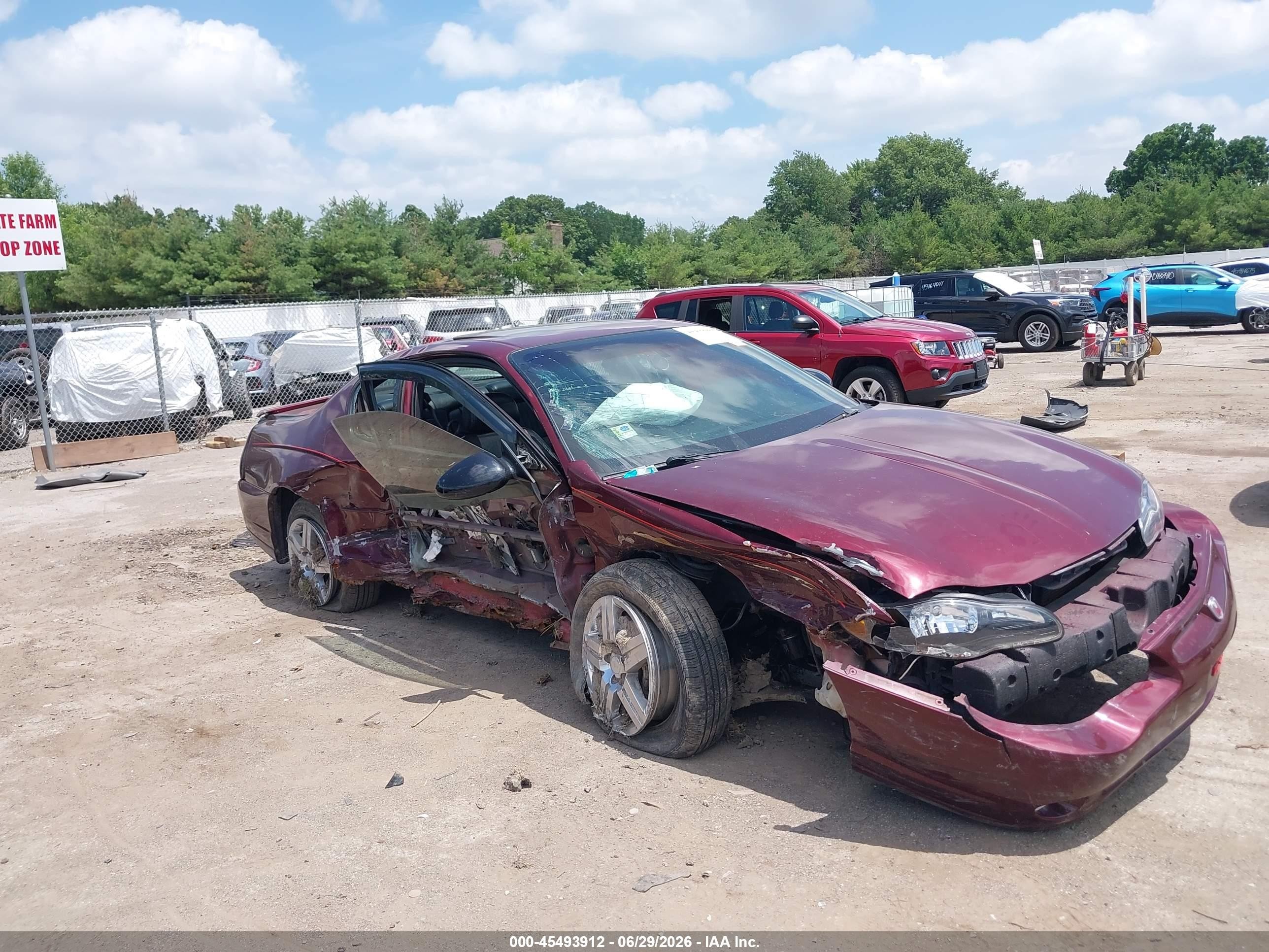 2002 Chevrolet Monte Carlo SS, VIN 2G1WX15K629373468 — Бок