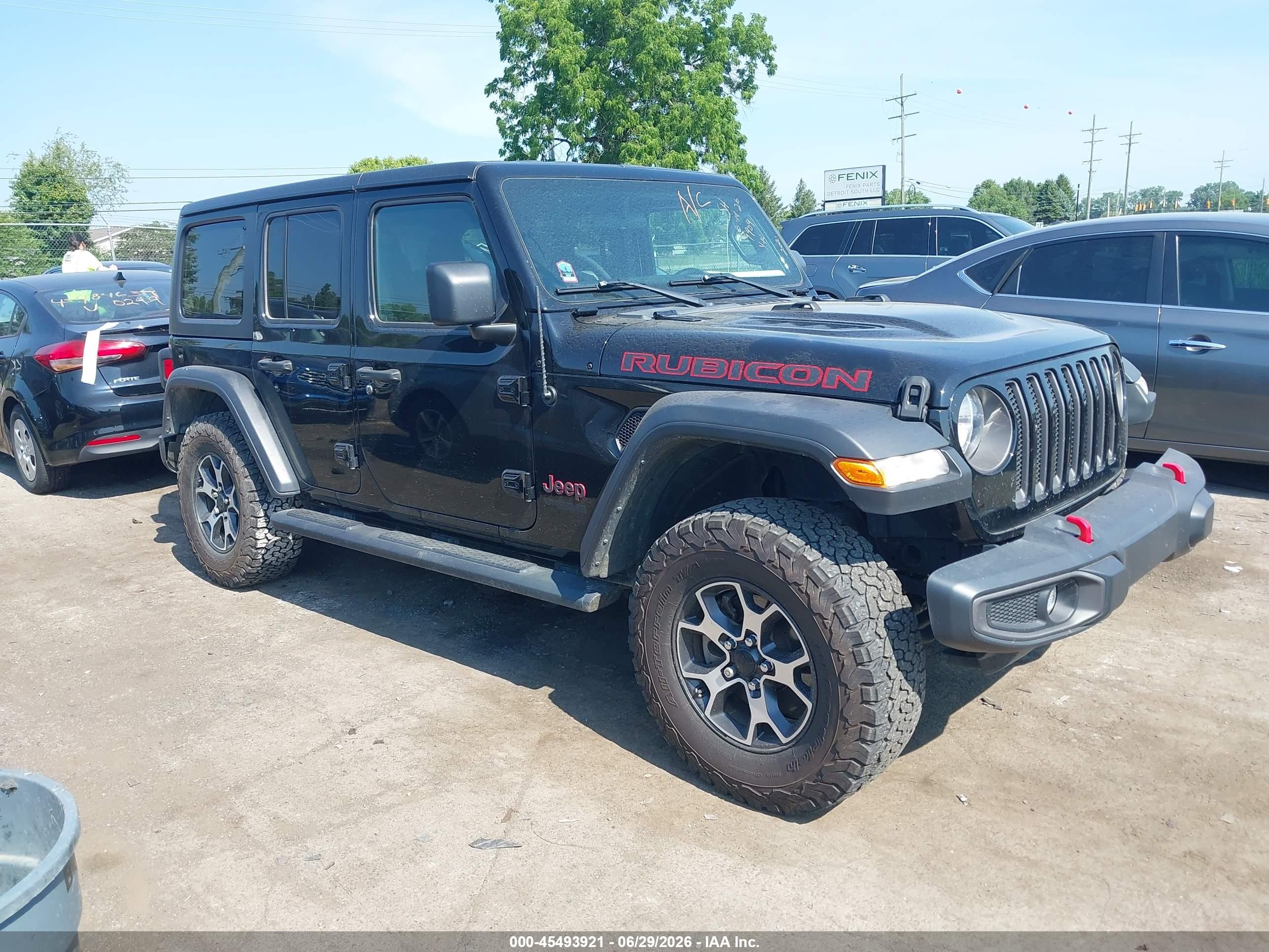 2021 Jeep Wrangler Unlimited Rubicon, VIN 1C4HJXFN1MW739909 — Rear end