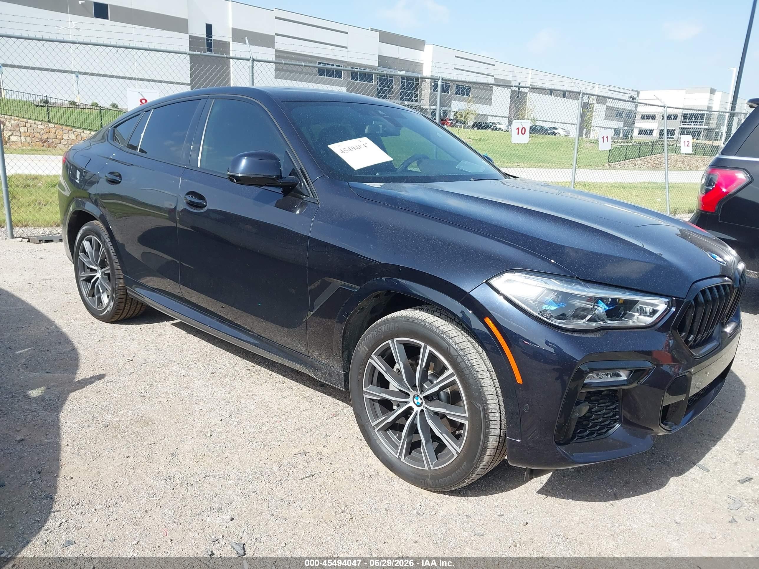 2020 BMW X6 sDrive40i, VIN 5UXCY4C07L9B65800 — Burn