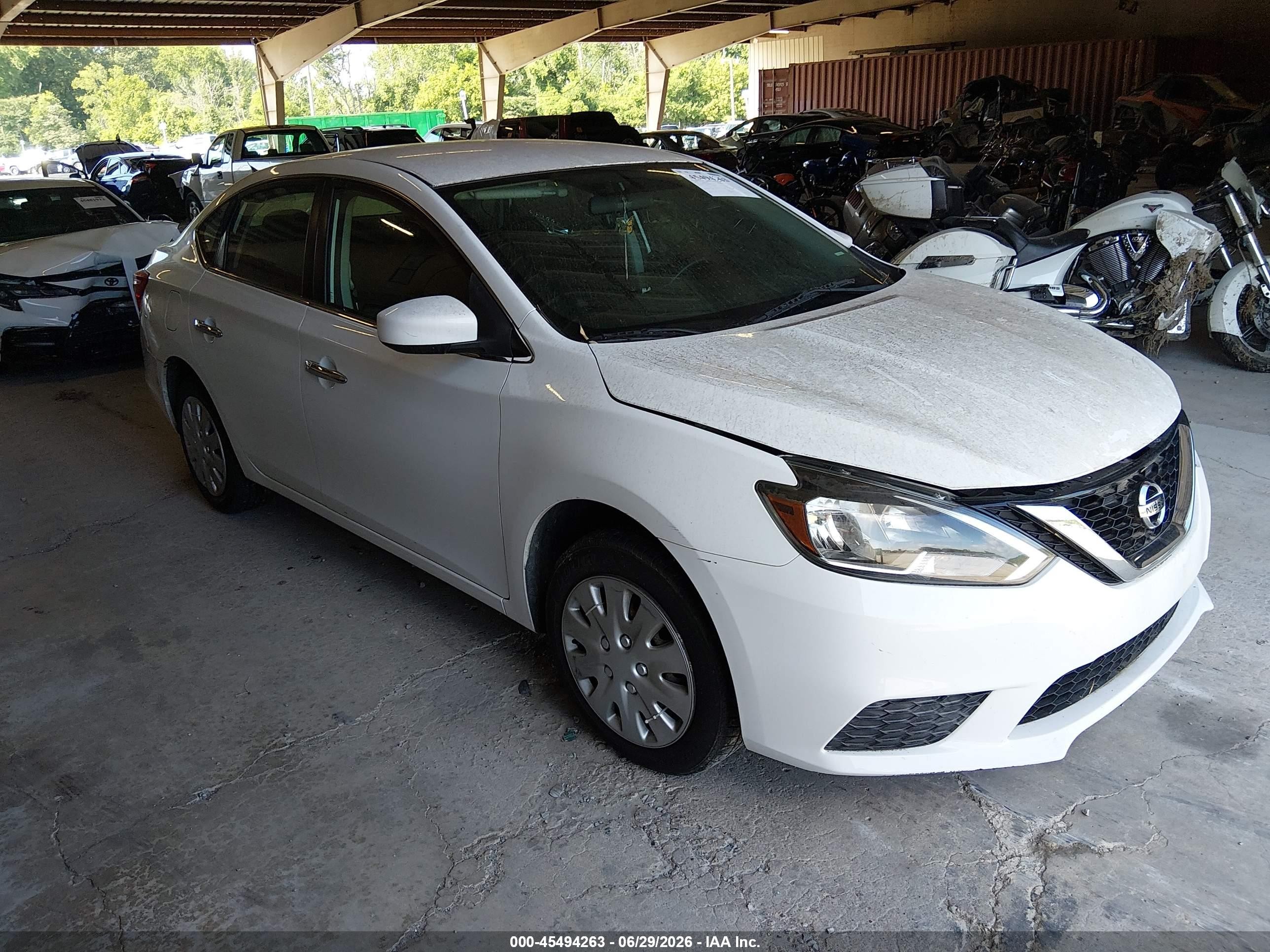 2019 Nissan Sentra SR, VIN 3N1AB7AP5KY282408 — Перед